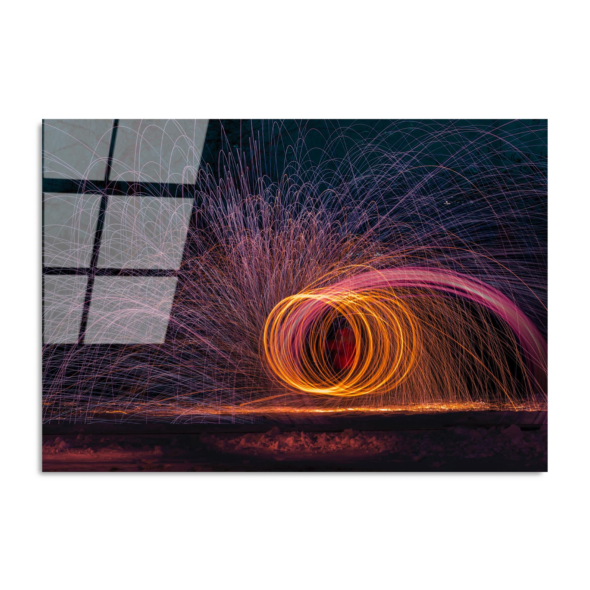 UV-091 Baskılı Cam Dikdörtgen Duvar Tablosu | ByLamp