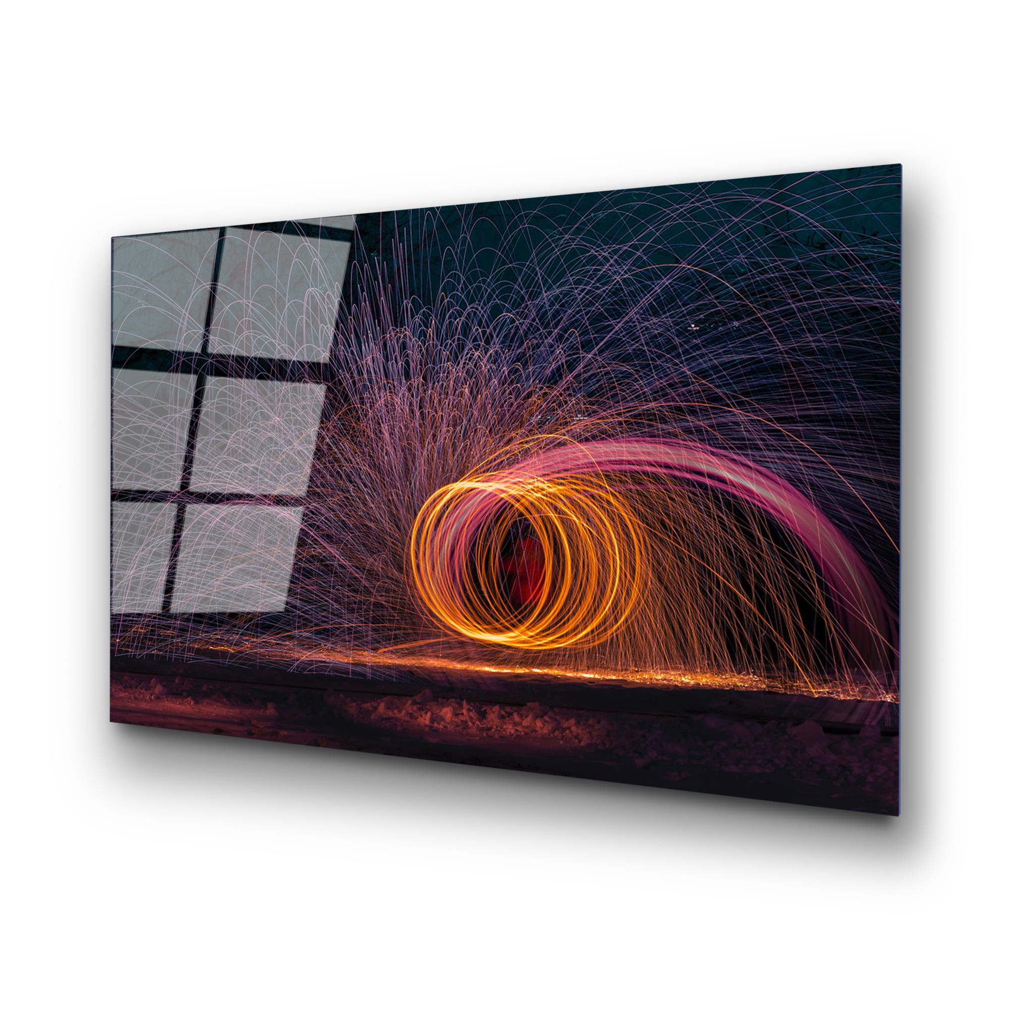 UV-091 Baskılı Cam Dikdörtgen Duvar Tablosu | ByLamp