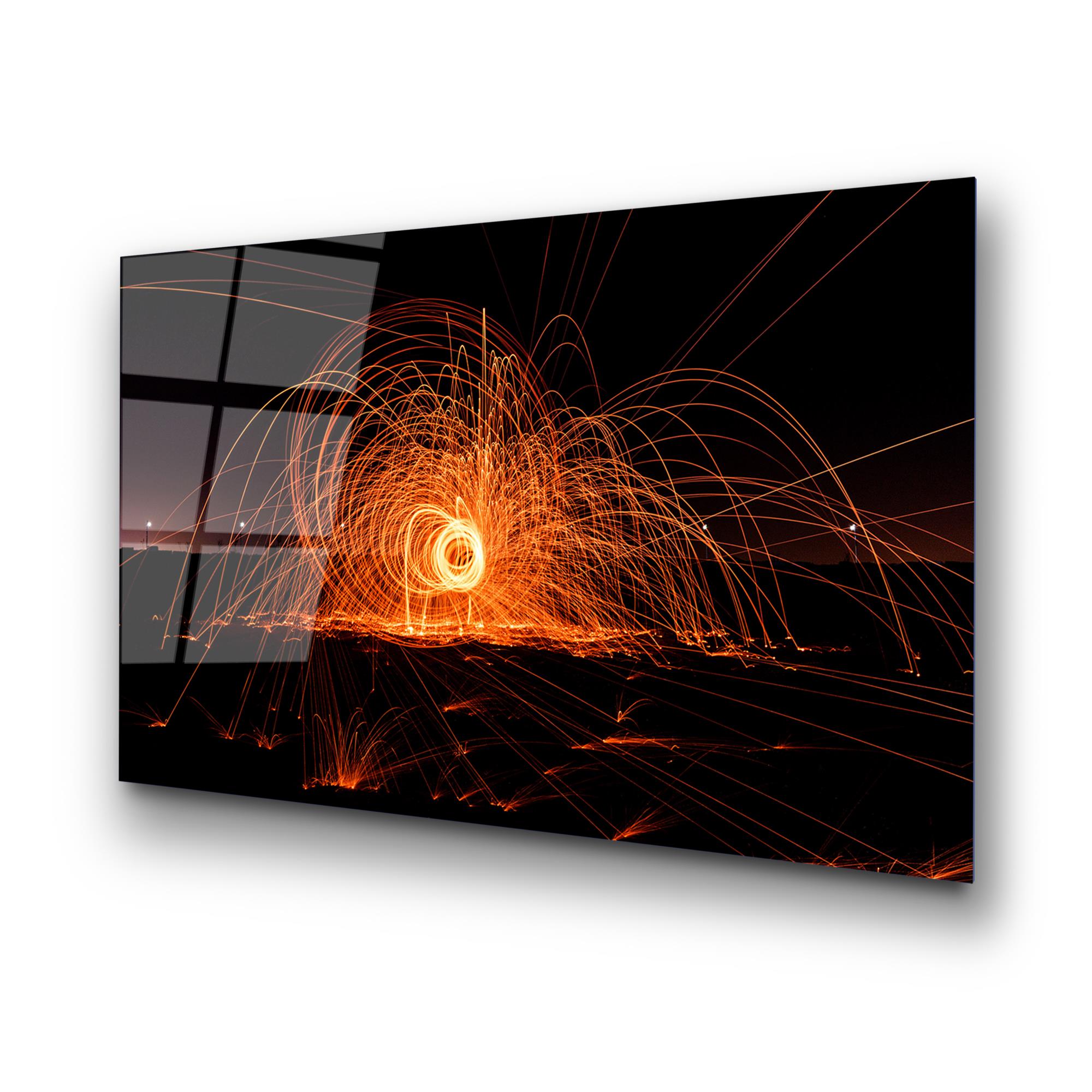 UV-093 Baskılı Cam Dikdörtgen Duvar Tablosu | ByLamp