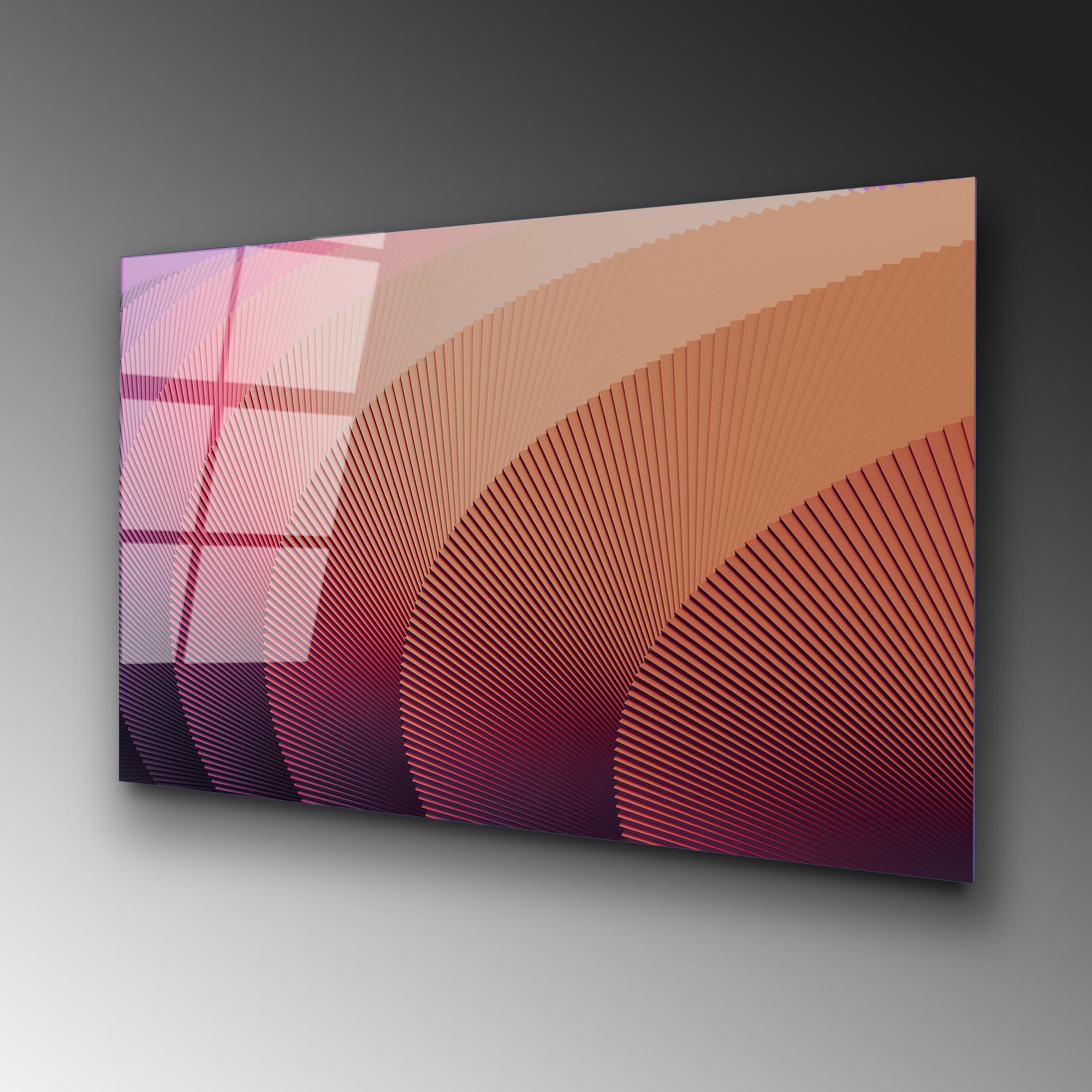 UV-095 Baskılı Cam Dikdörtgen Duvar Tablosu | ByLamp