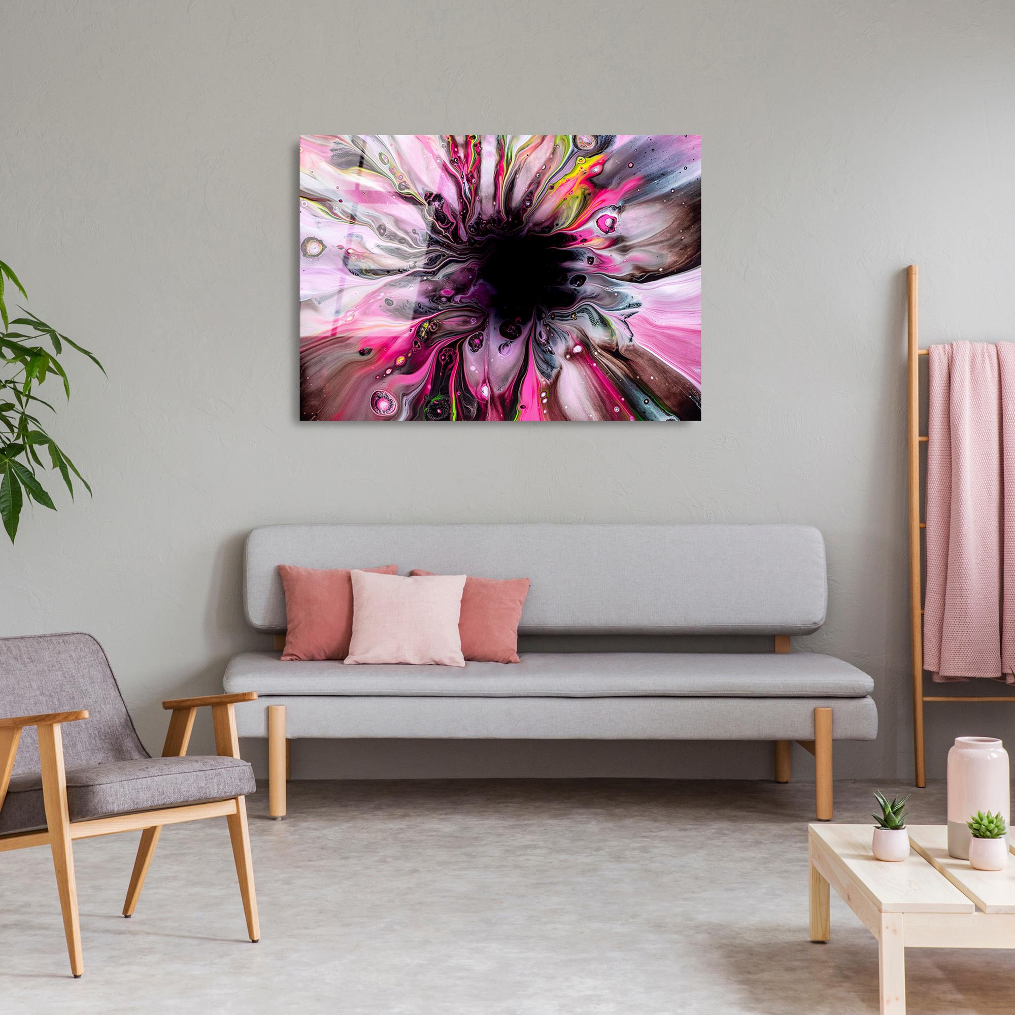 UV-096 Baskılı Cam Dikdörtgen Duvar Tablosu | ByLamp