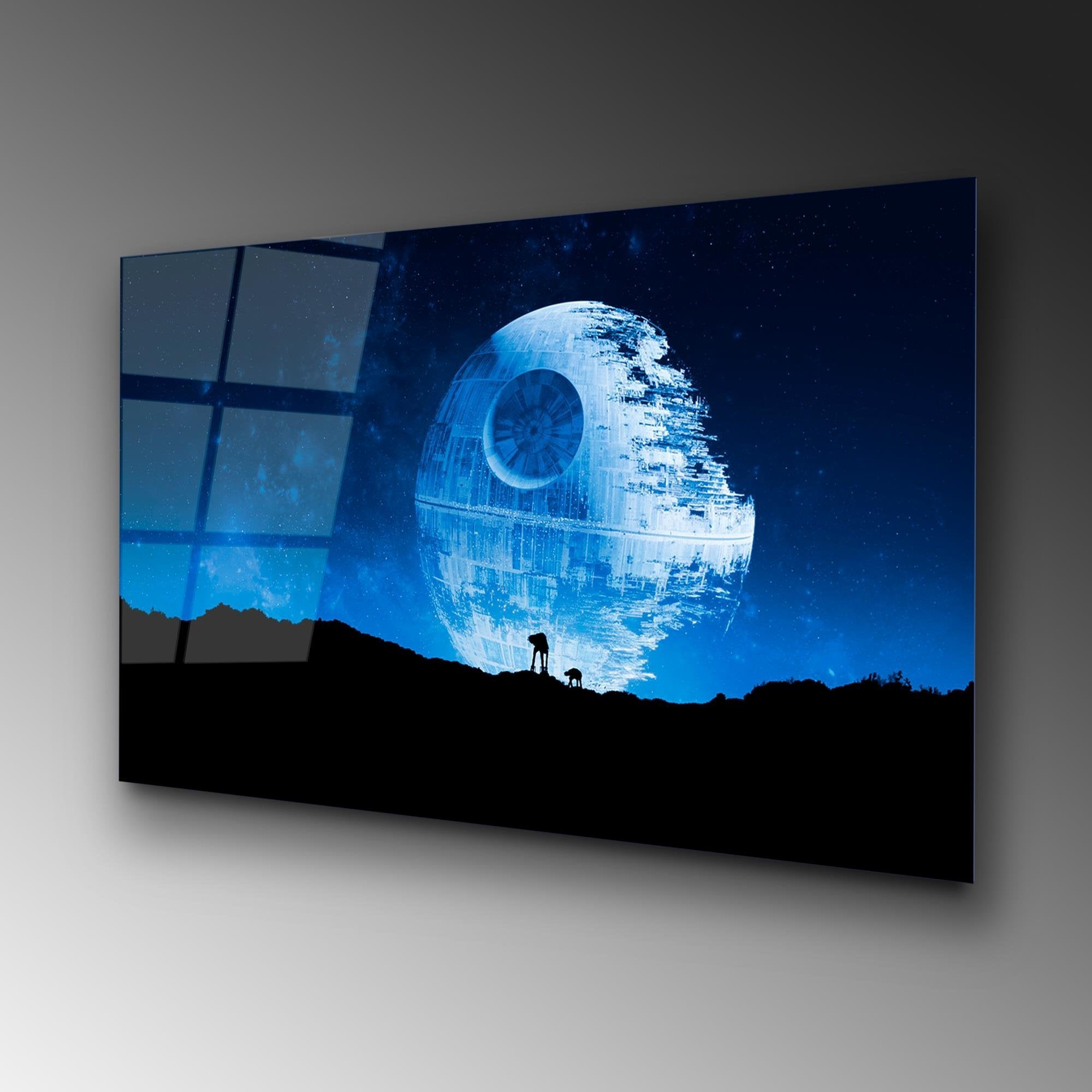 UV-098 Baskılı Cam Dikdörtgen Duvar Tablosu | ByLamp