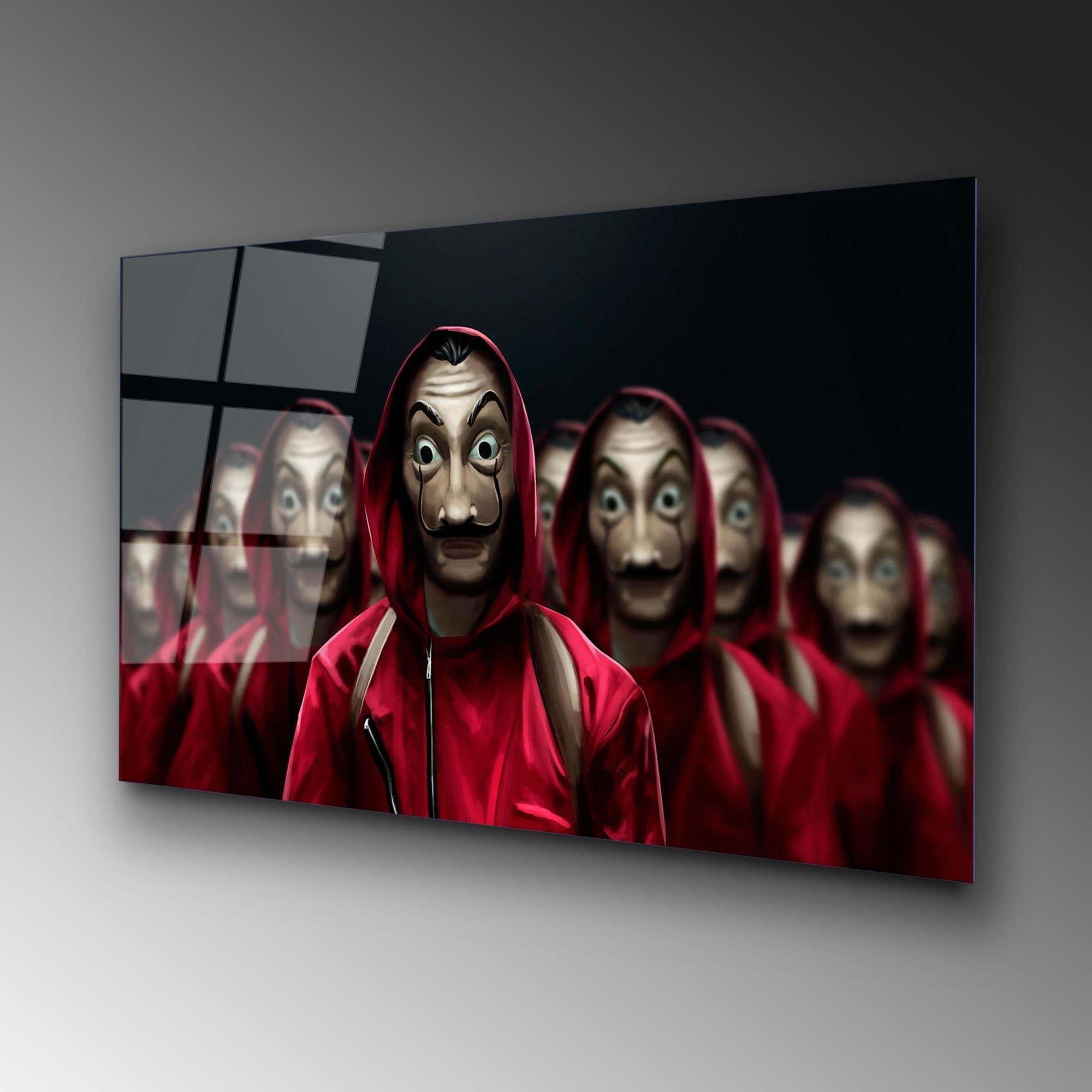 UV-099 Baskılı Cam Dikdörtgen Duvar Tablosu | ByLamp