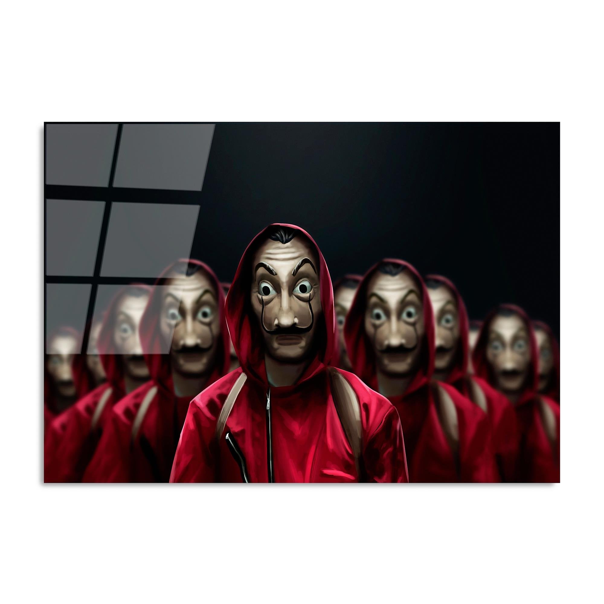 UV-099 Baskılı Cam Dikdörtgen Duvar Tablosu | ByLamp