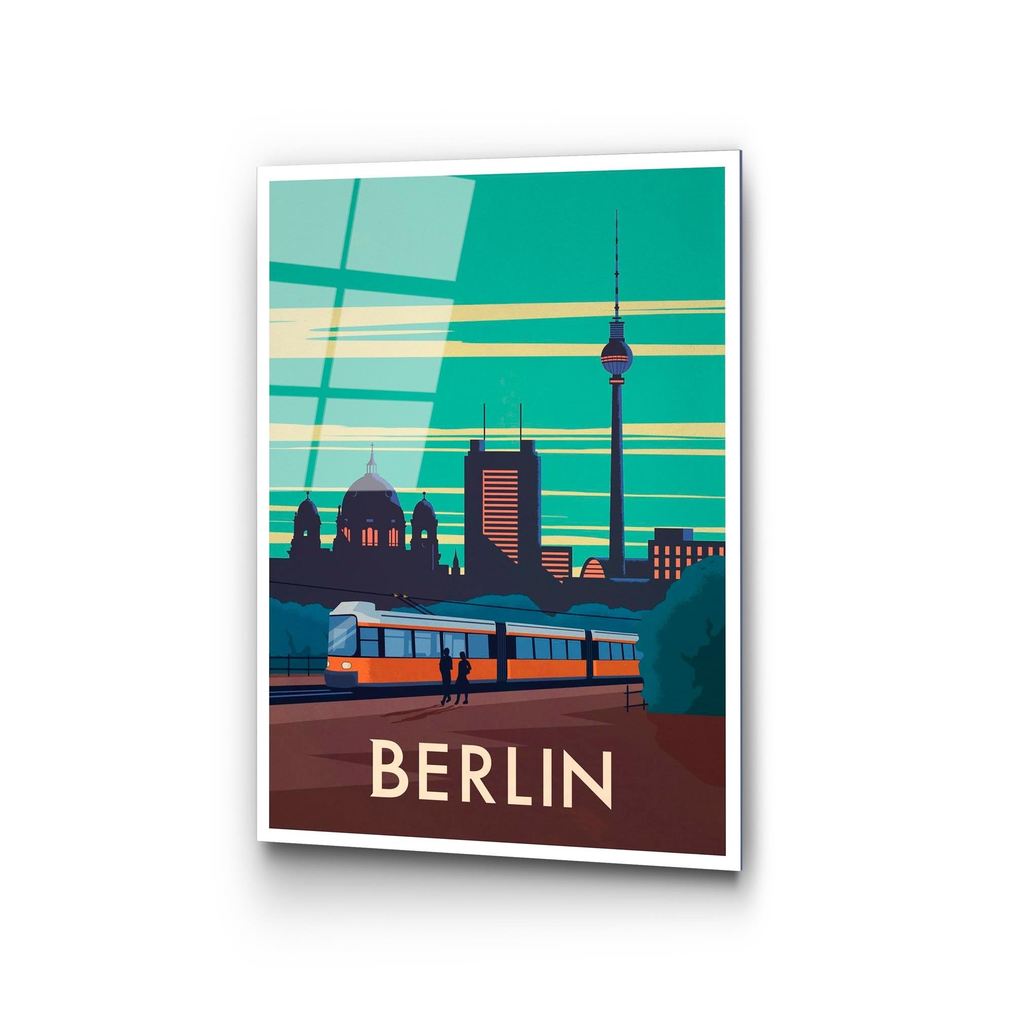 UV-1004 Baskılı Cam Dikdörtgen Duvar Tablosu | ByLamp