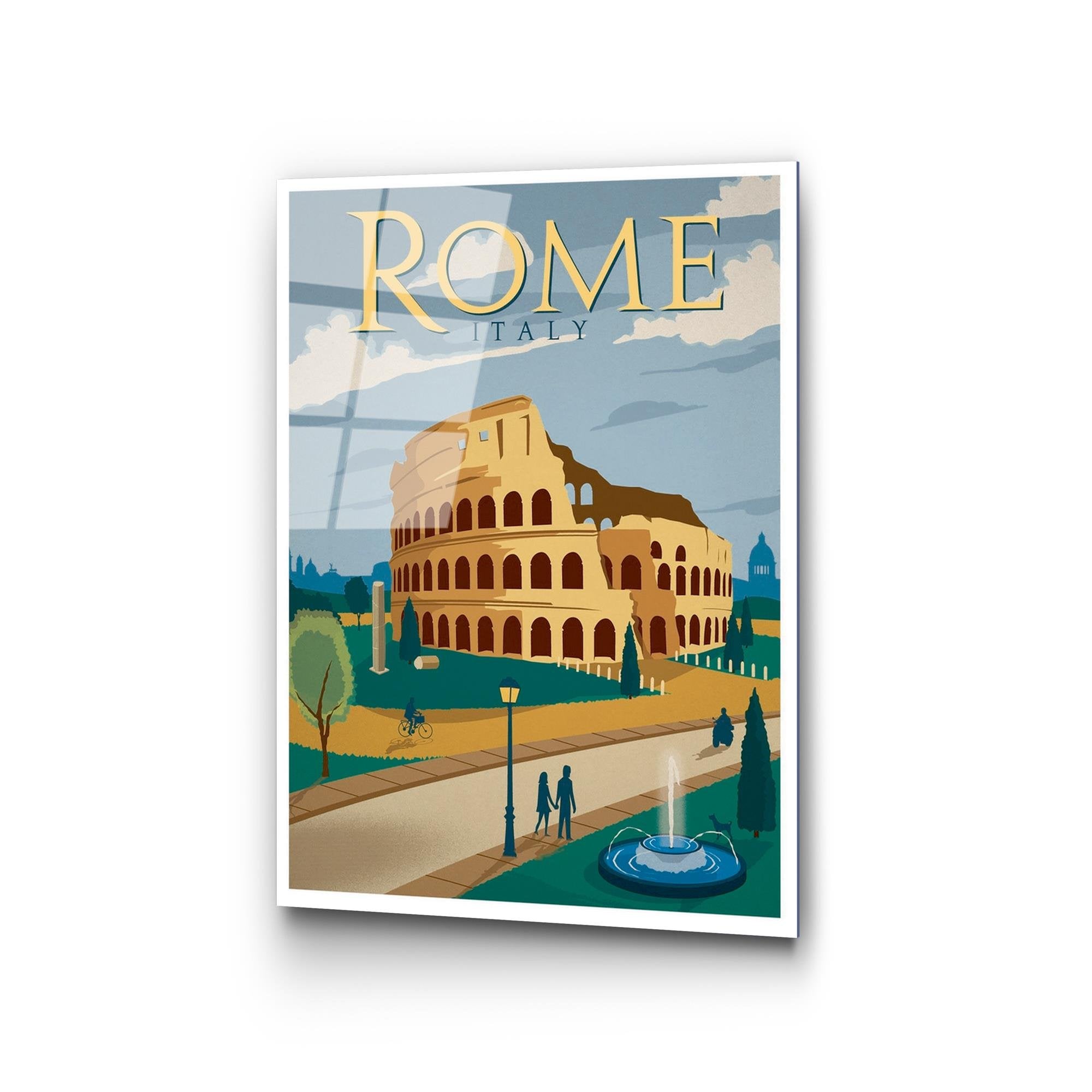 UV-1005 Baskılı Cam Dikdörtgen Duvar Tablosu | ByLamp