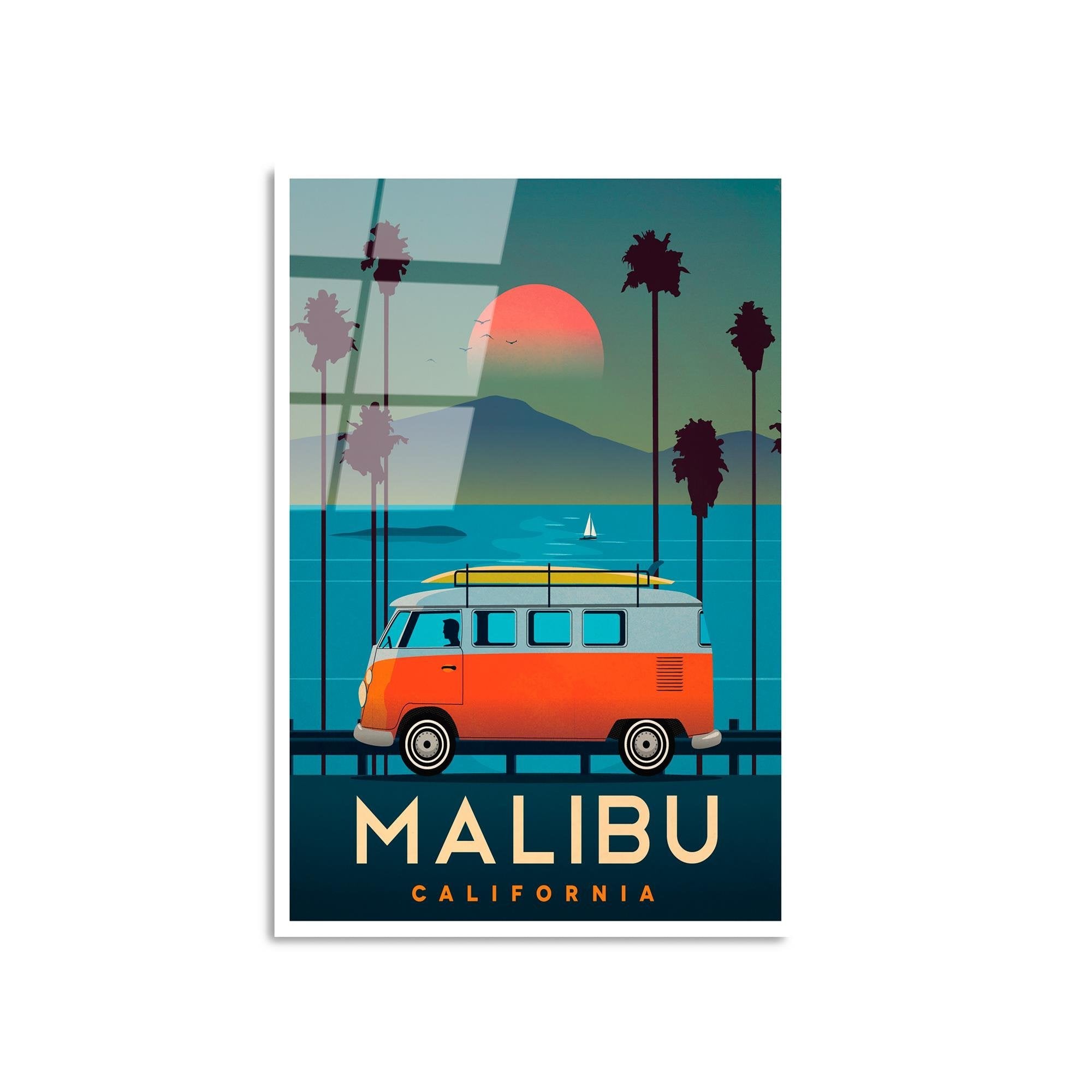 UV-1008 Baskılı Cam Dikdörtgen Duvar Tablosu | ByLamp