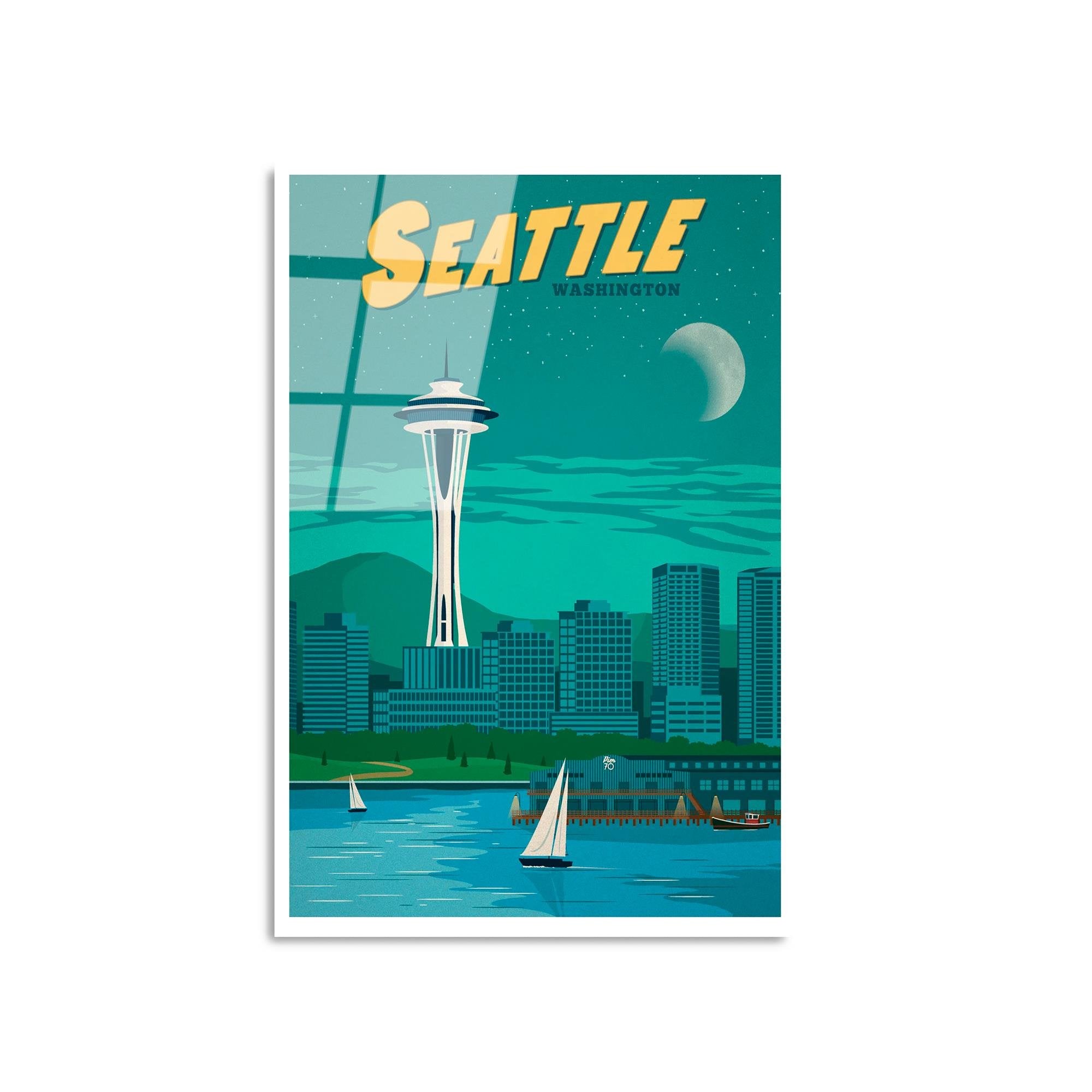 UV-1011 Baskılı Cam Dikdörtgen Duvar Tablosu | ByLamp