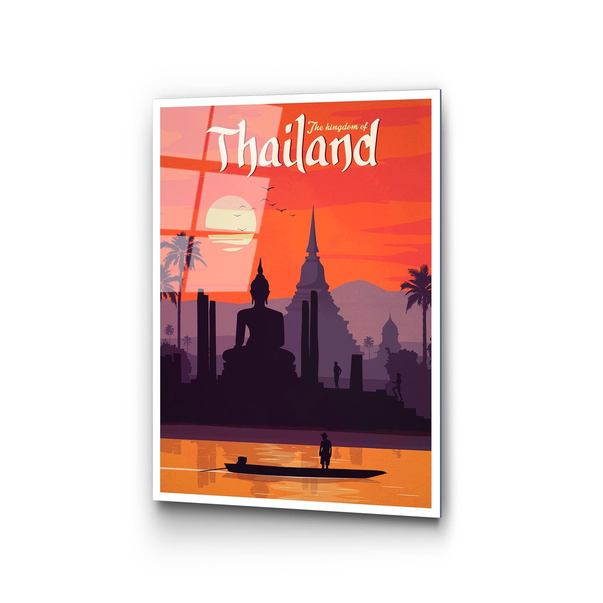 UV-1012 Baskılı Cam Dikdörtgen Duvar Tablosu | ByLamp