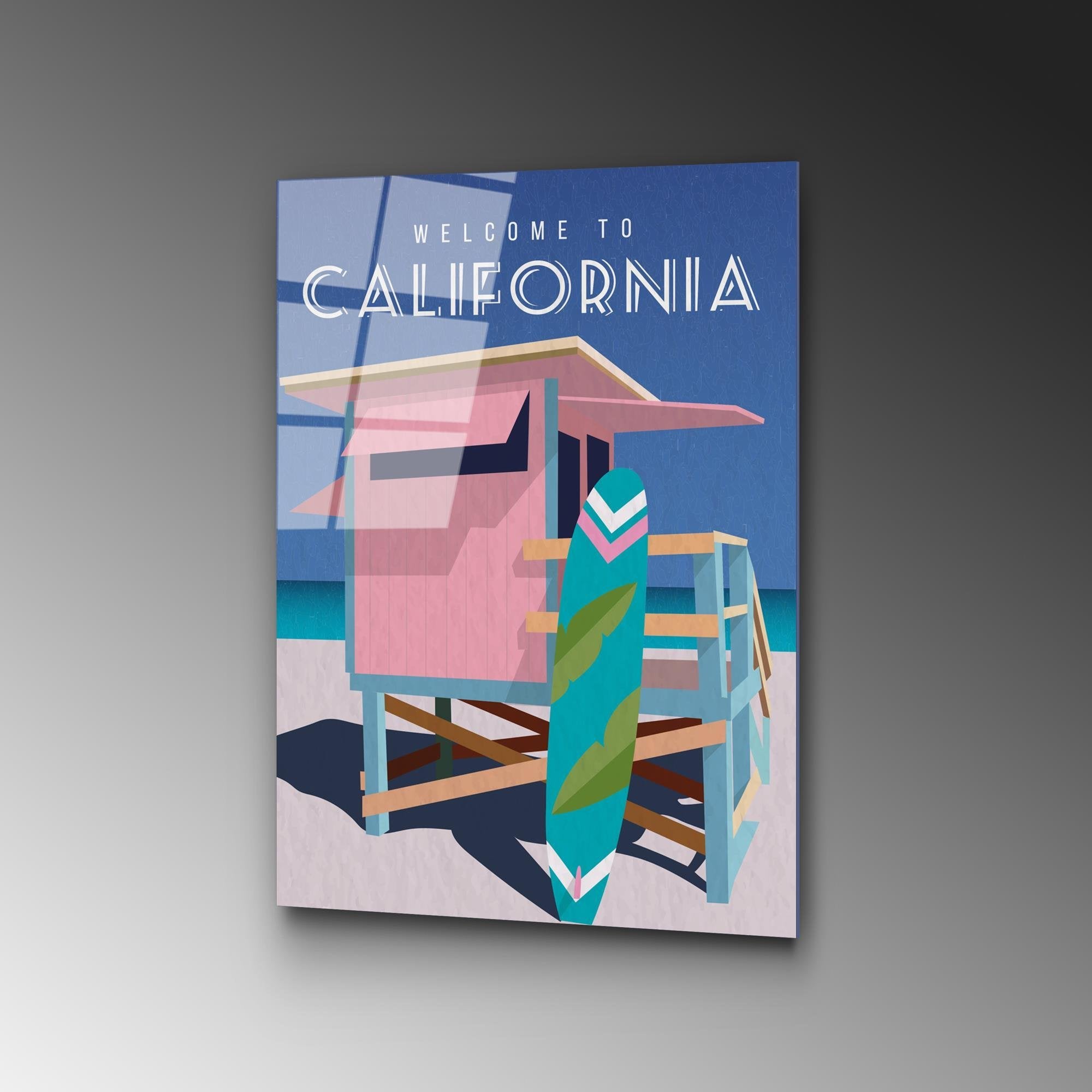 UV-1013 Baskılı Cam Dikdörtgen Duvar Tablosu | ByLamp