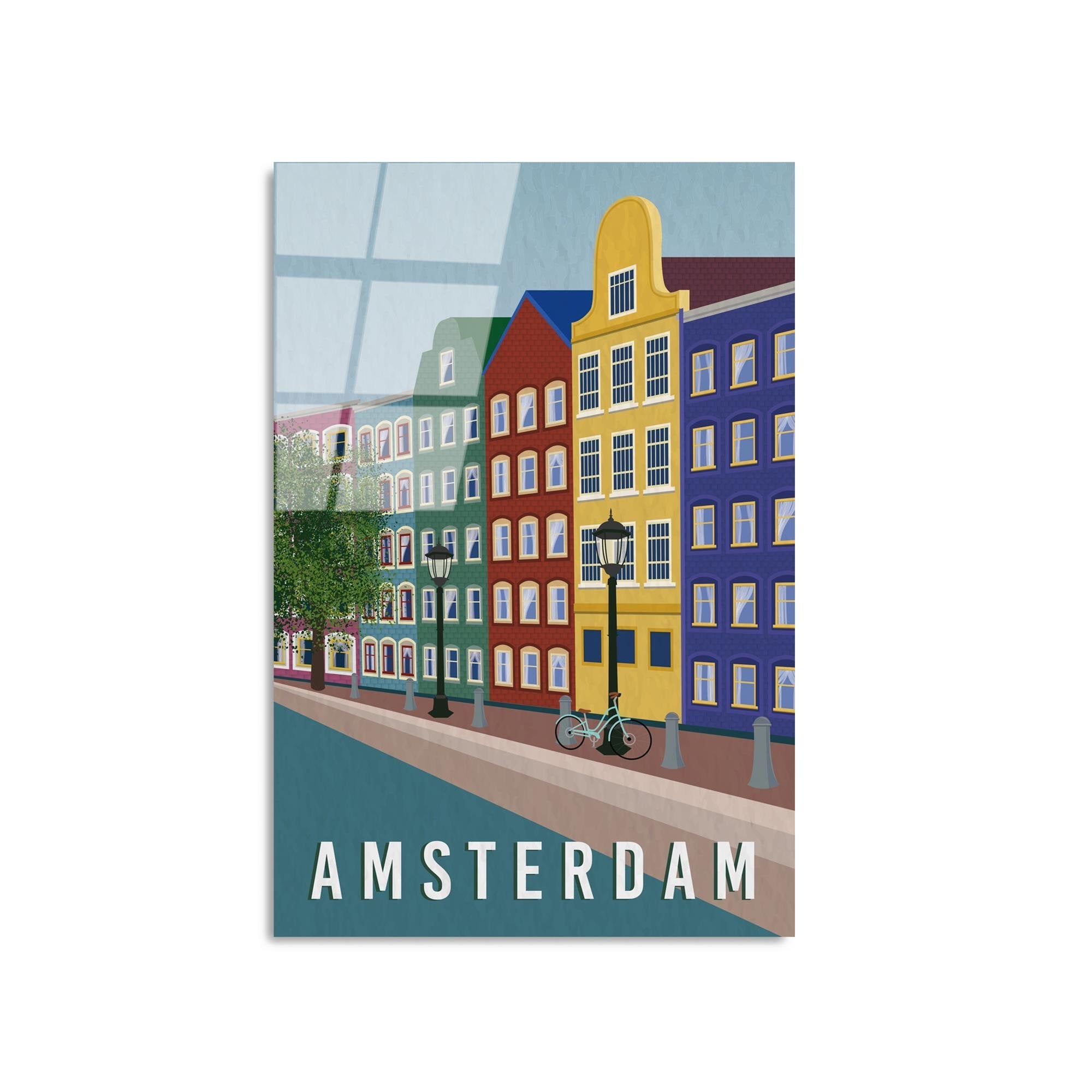 UV-1015 Baskılı Cam Dikdörtgen Duvar Tablosu | ByLamp