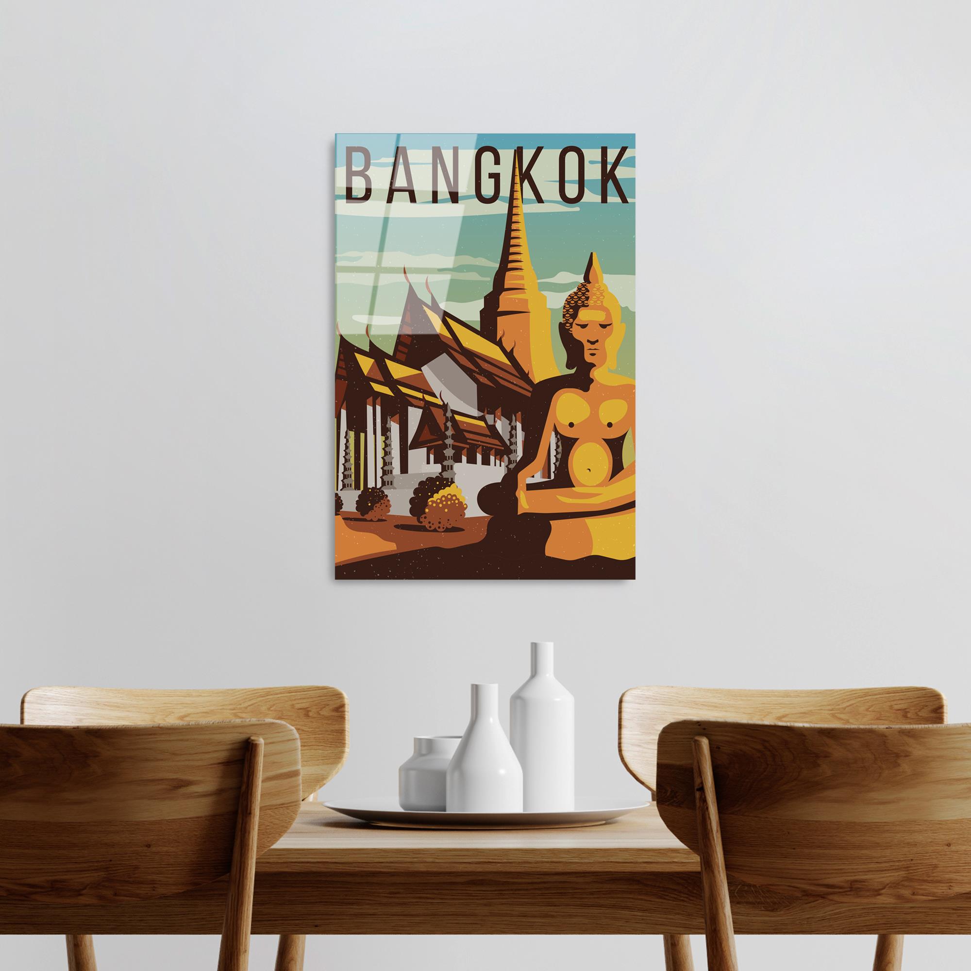 UV-1018 Baskılı Cam Dikdörtgen Duvar Tablosu | ByLamp