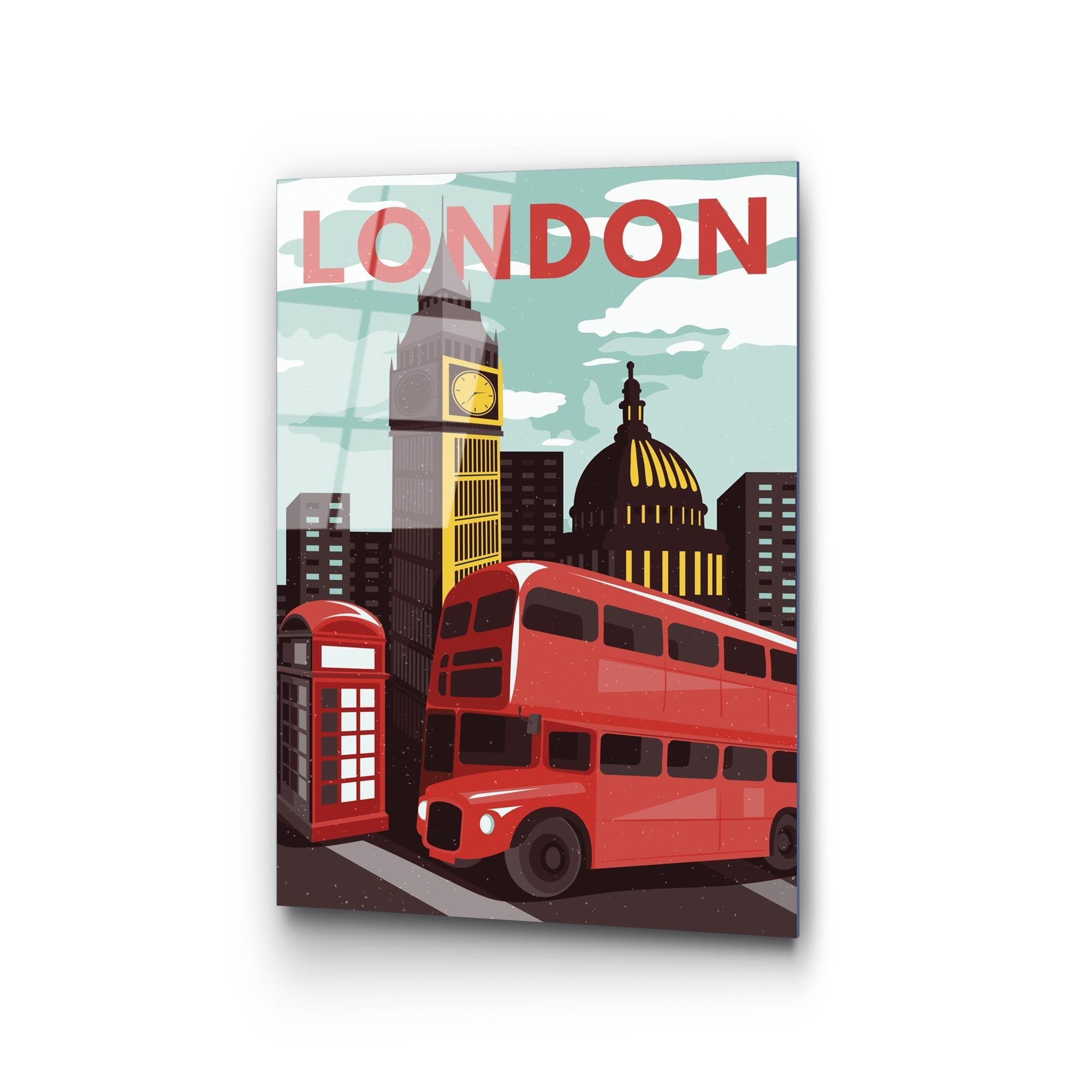 UV-1020 Baskılı Cam Dikdörtgen Duvar Tablosu | ByLamp