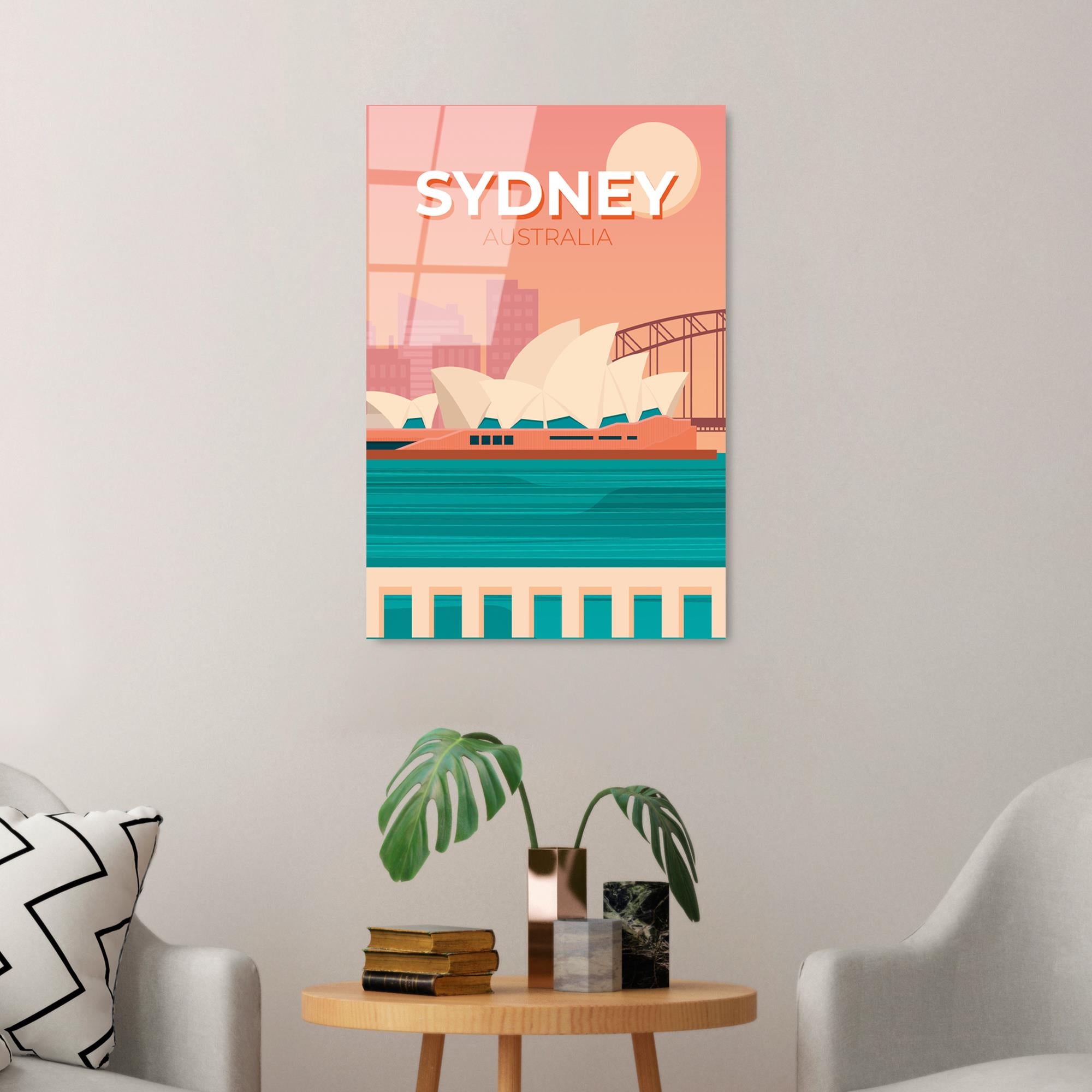 UV-1021 Baskılı Cam Dikdörtgen Duvar Tablosu | ByLamp