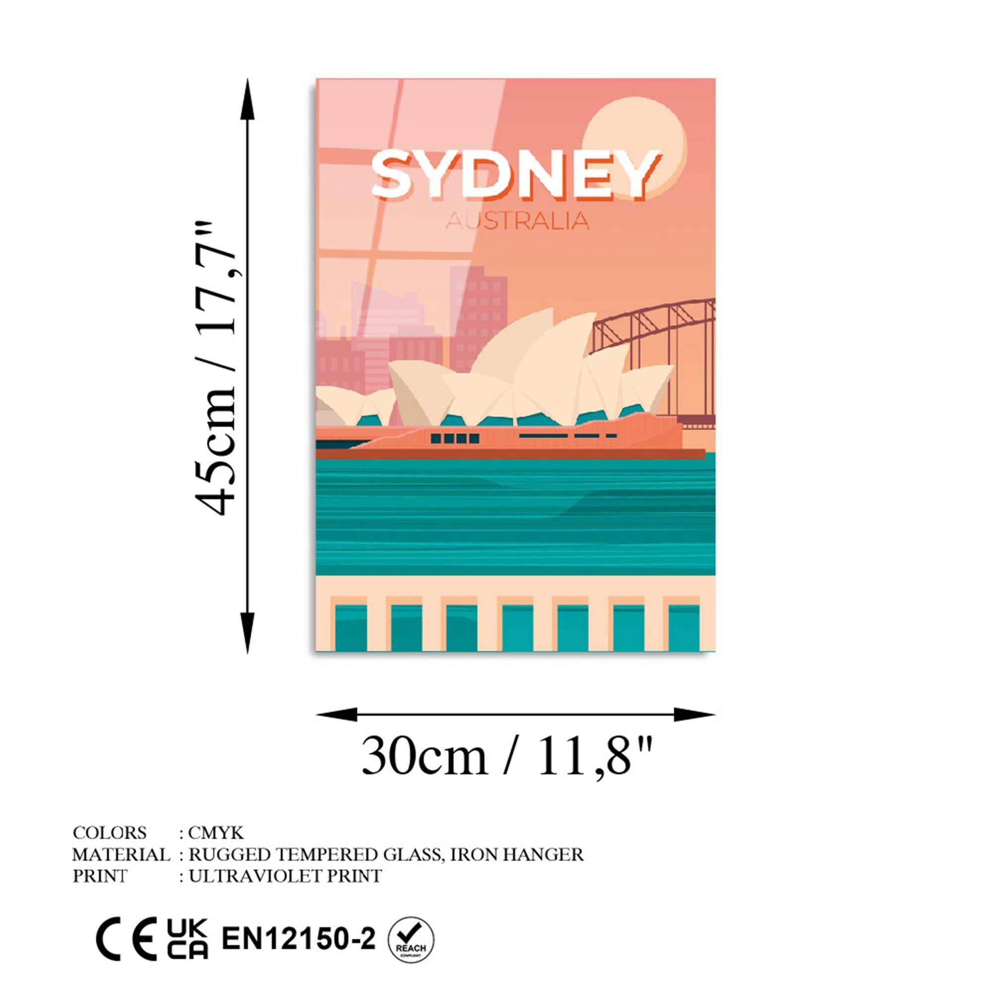 UV-1021 Baskılı Cam Dikdörtgen Duvar Tablosu | ByLamp