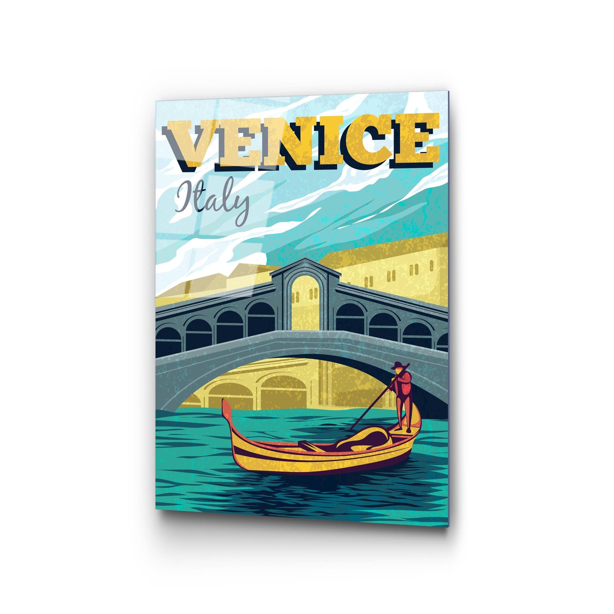 UV-1022 Baskılı Cam Dikdörtgen Duvar Tablosu | ByLamp