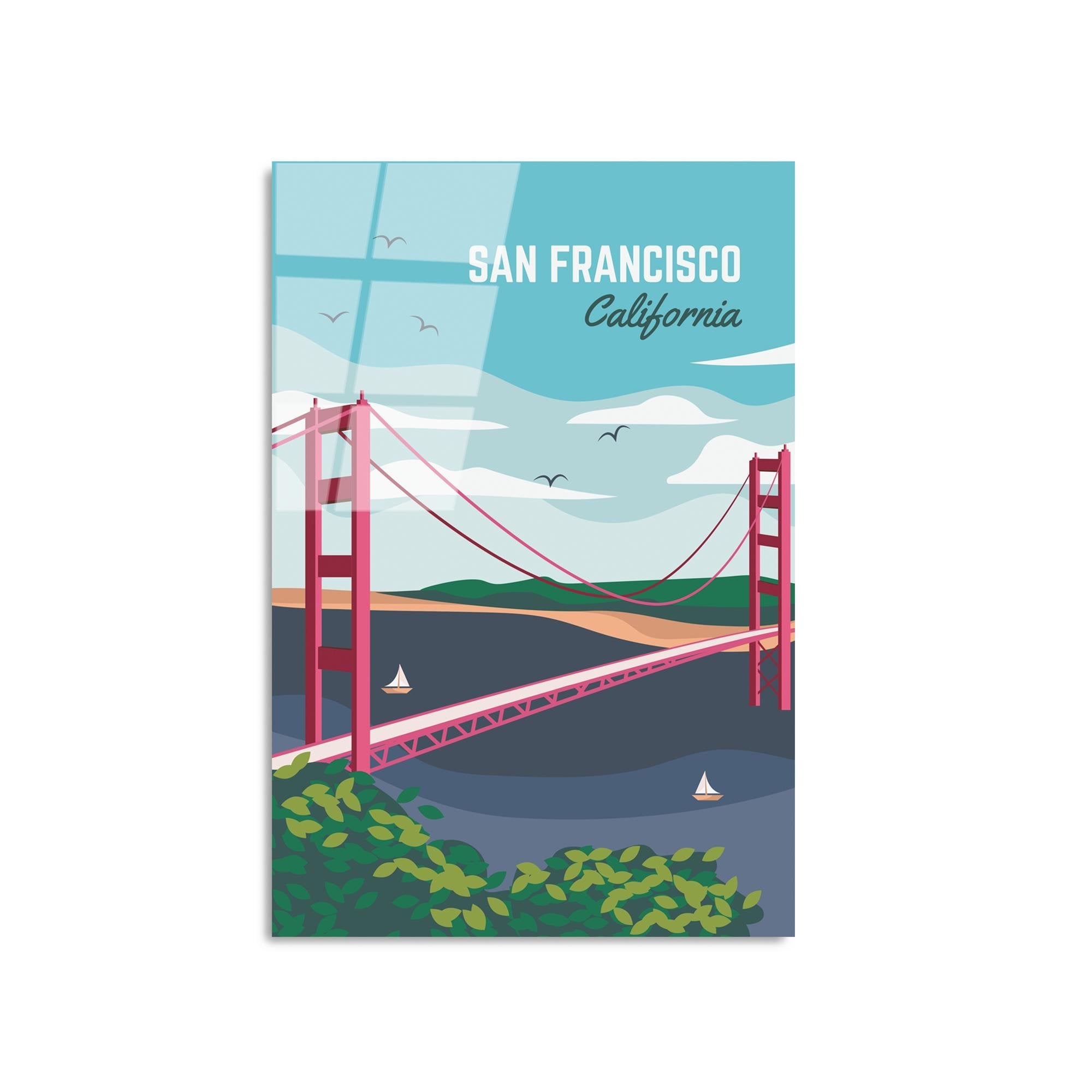 UV-1023 Baskılı Cam Dikdörtgen Duvar Tablosu | ByLamp