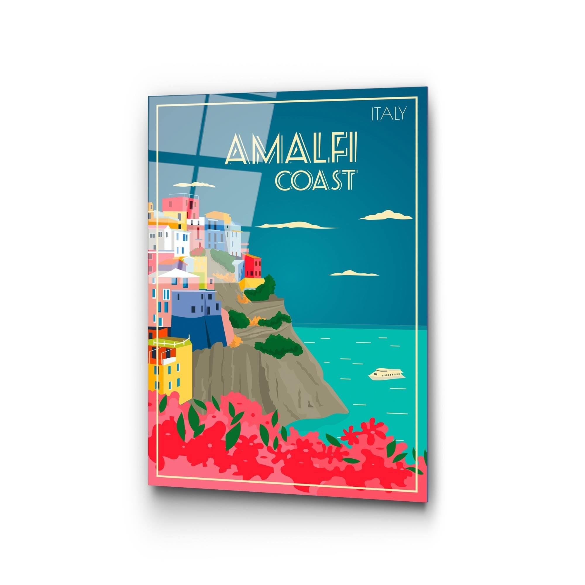 UV-1025 Baskılı Cam Dikdörtgen Duvar Tablosu | ByLamp