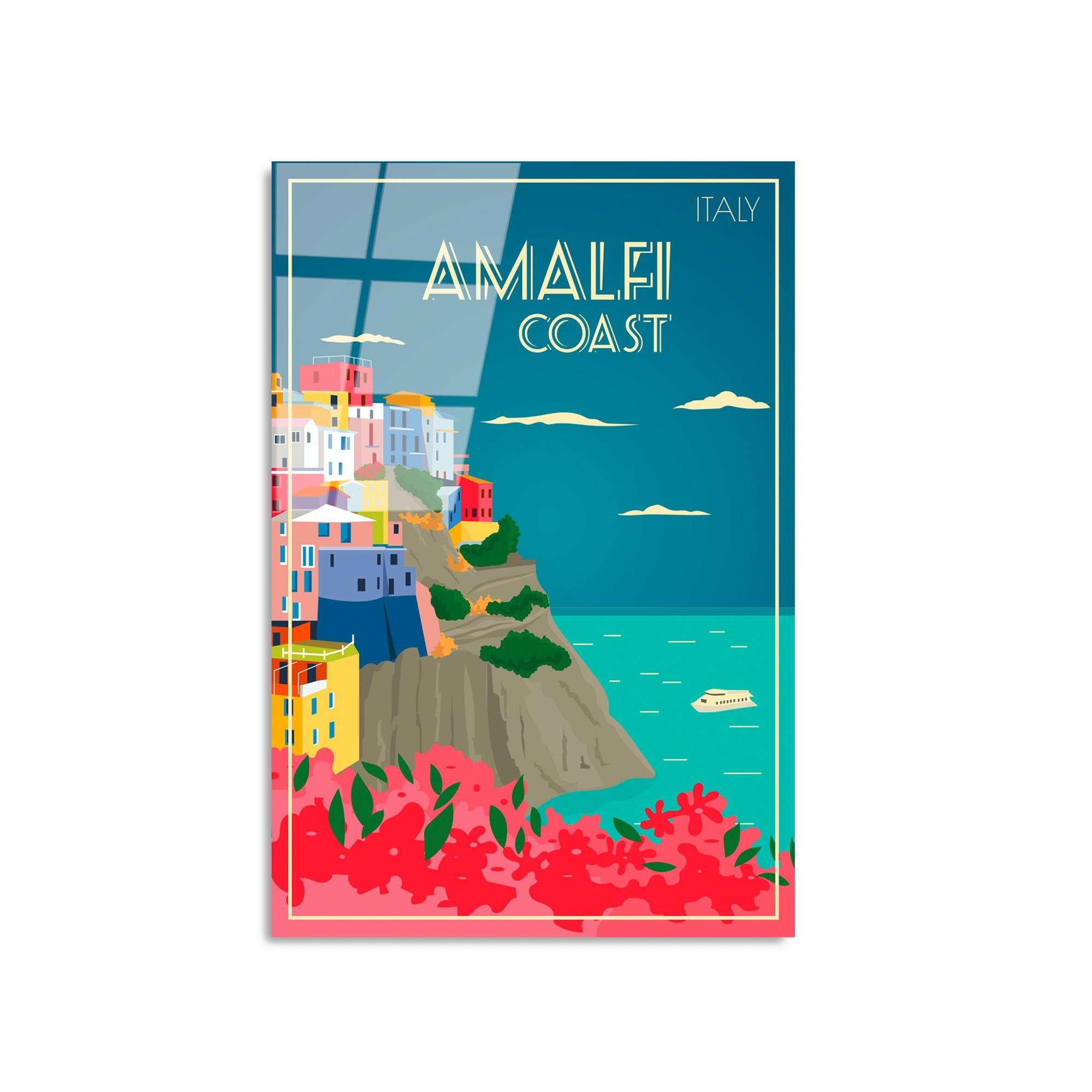 UV-1025 Baskılı Cam Dikdörtgen Duvar Tablosu | ByLamp