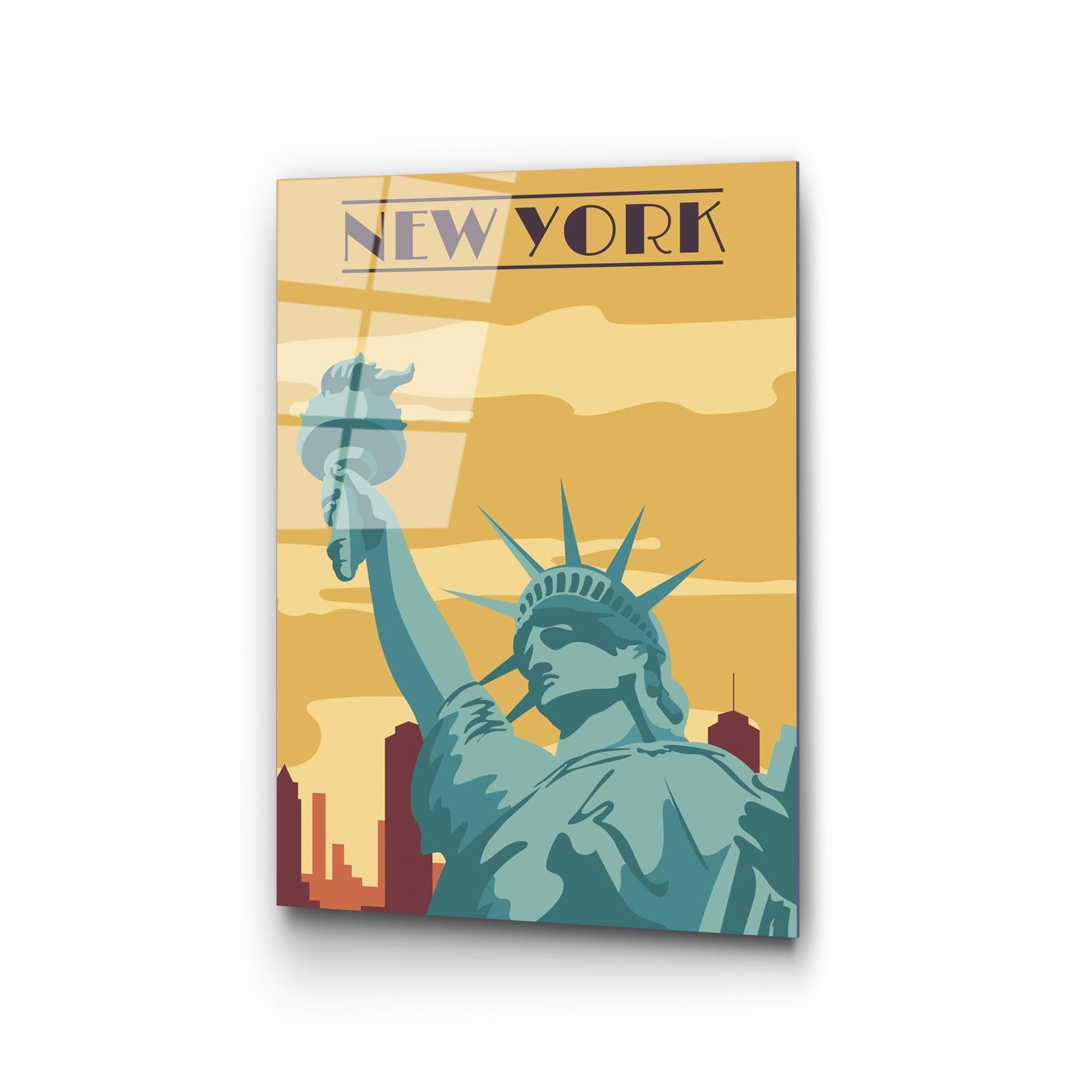 UV-1027 Baskılı Cam Dikdörtgen Duvar Tablosu | ByLamp