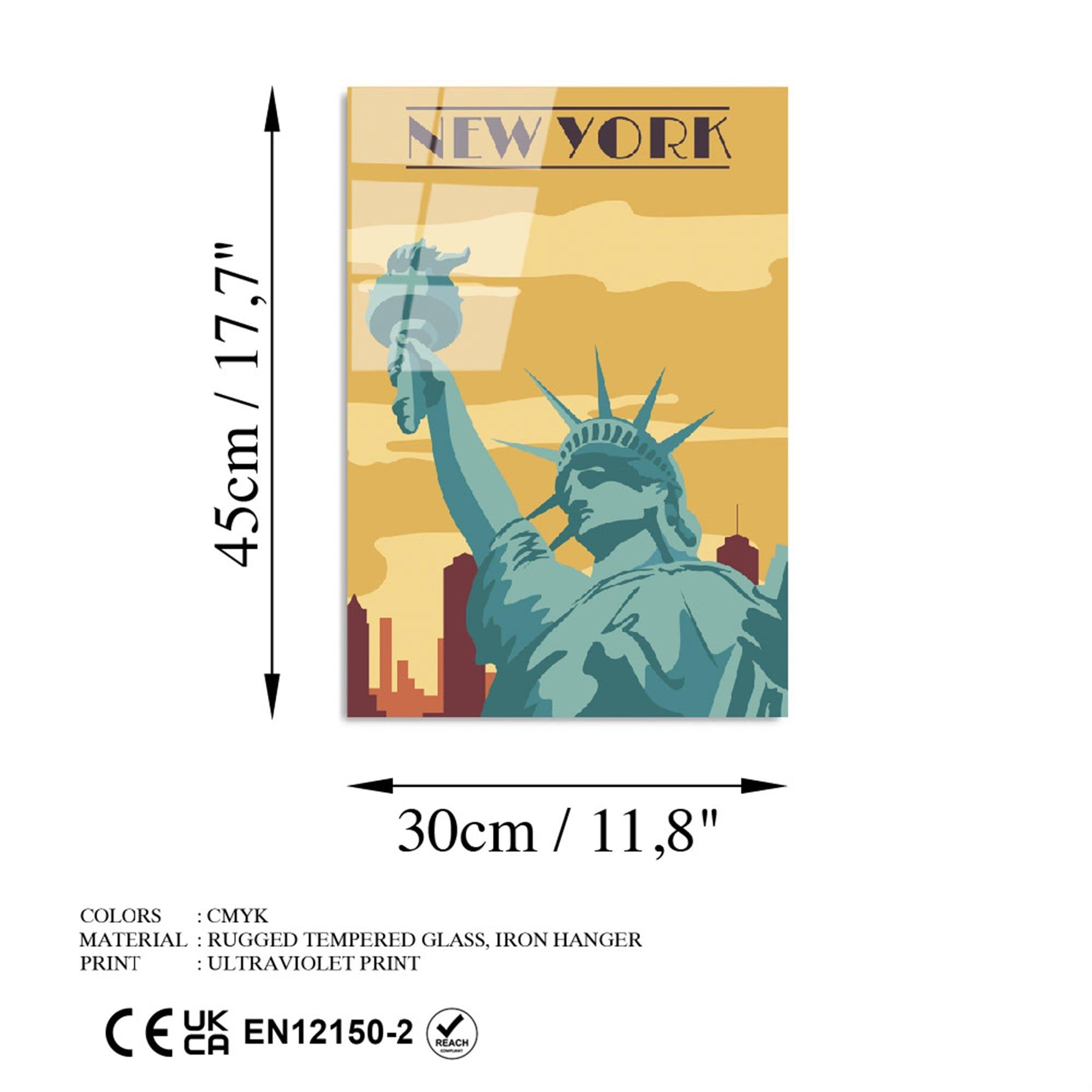 UV-1027 Baskılı Cam Dikdörtgen Duvar Tablosu | ByLamp