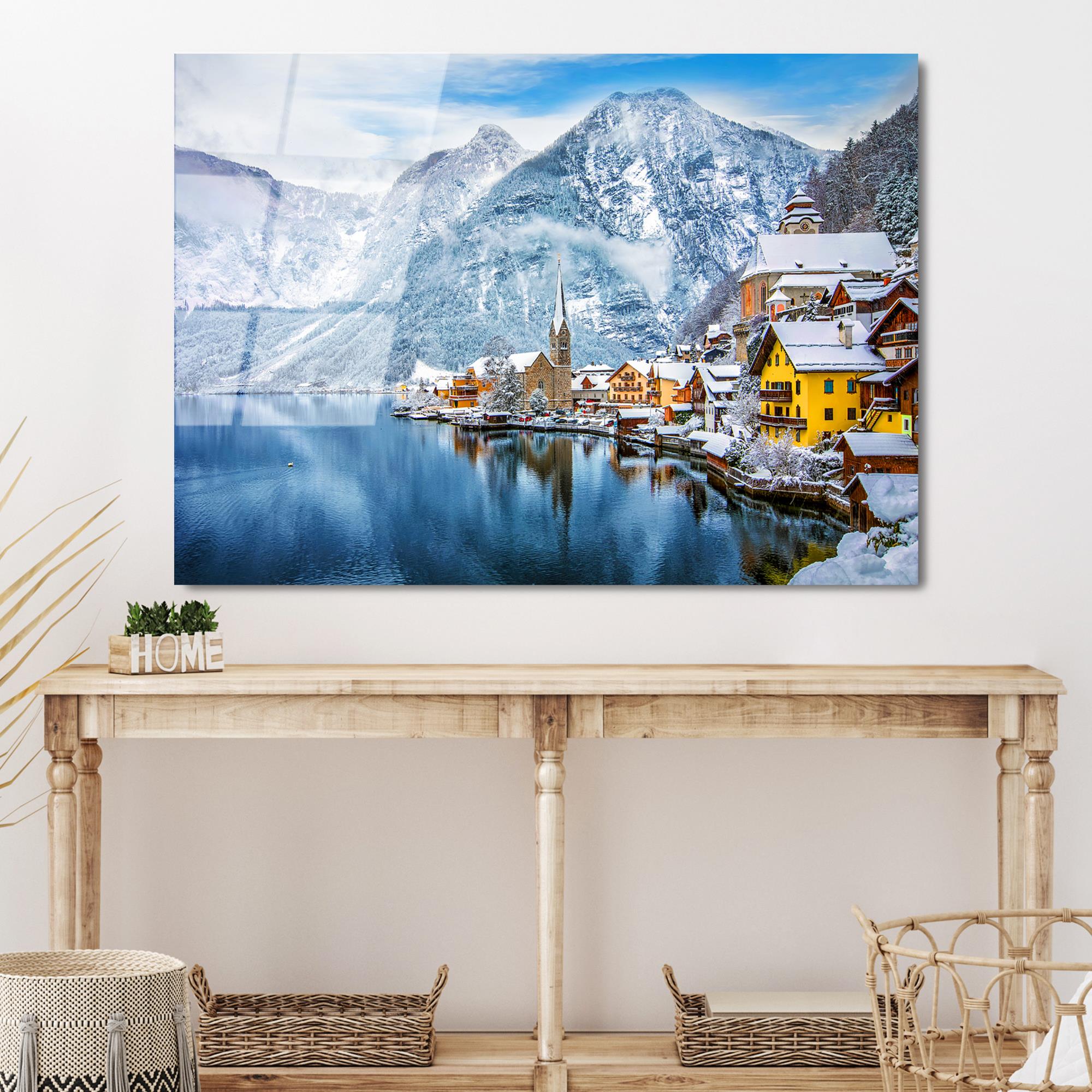 UV-102 Baskılı Cam Dikdörtgen Duvar Tablosu | ByLamp