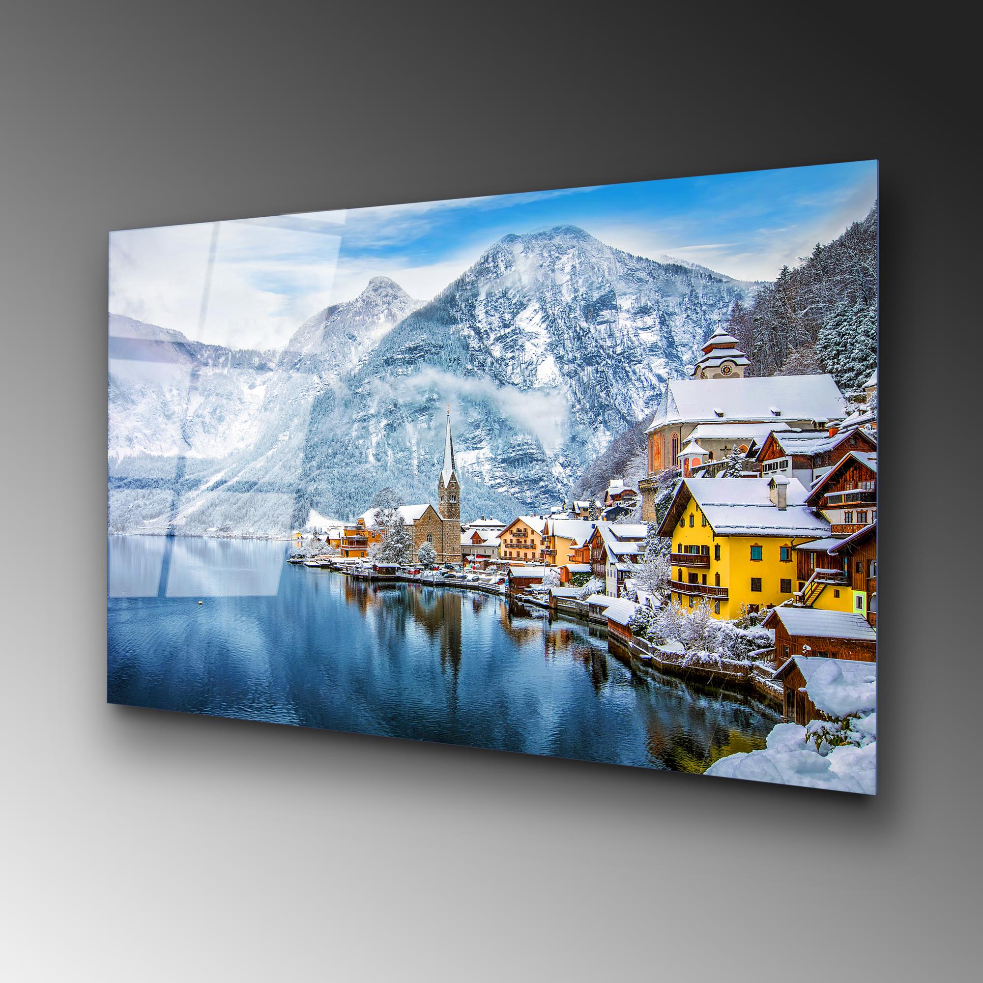 UV-102 Baskılı Cam Dikdörtgen Duvar Tablosu | ByLamp