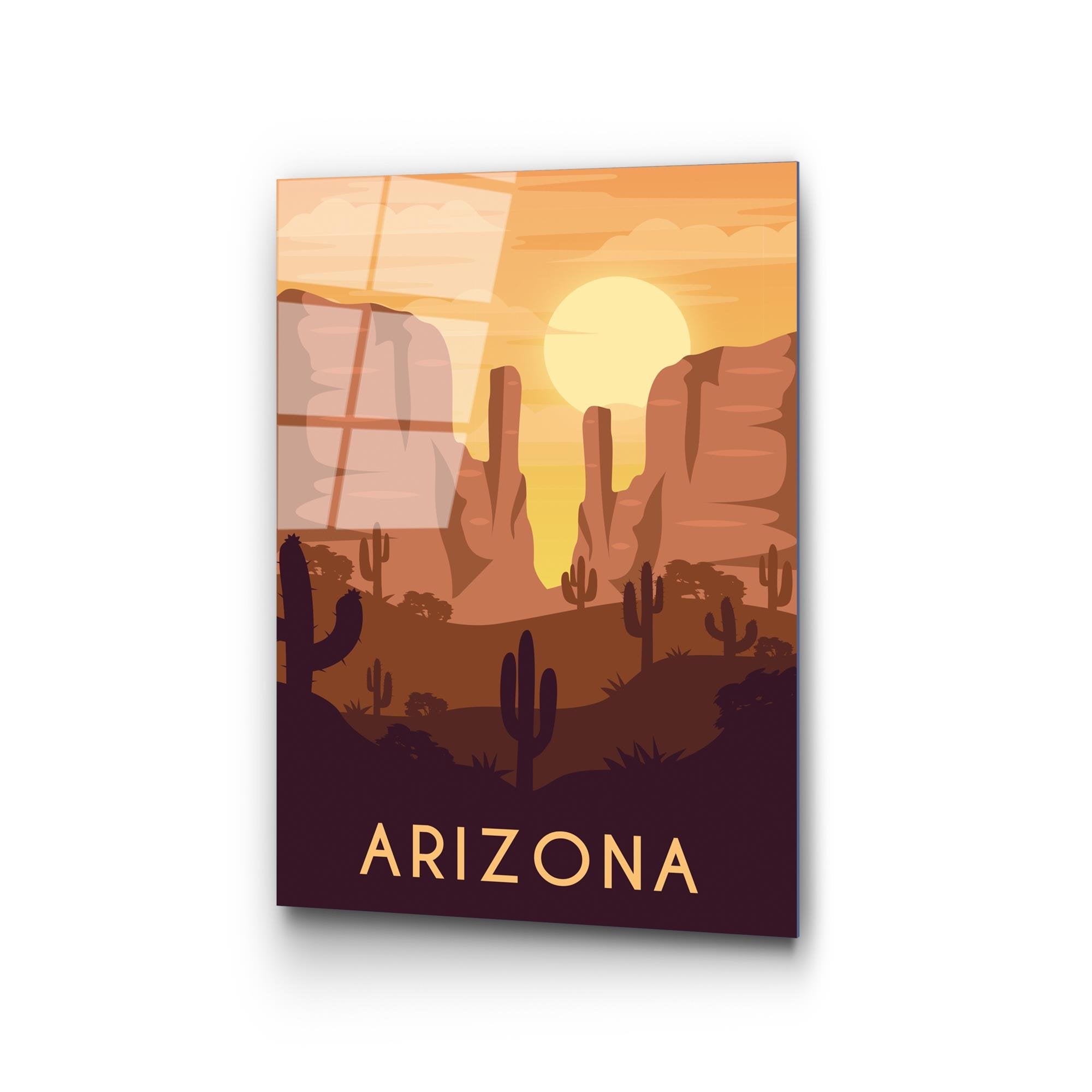 UV-1030 Baskılı Cam Dikdörtgen Duvar Tablosu | ByLamp