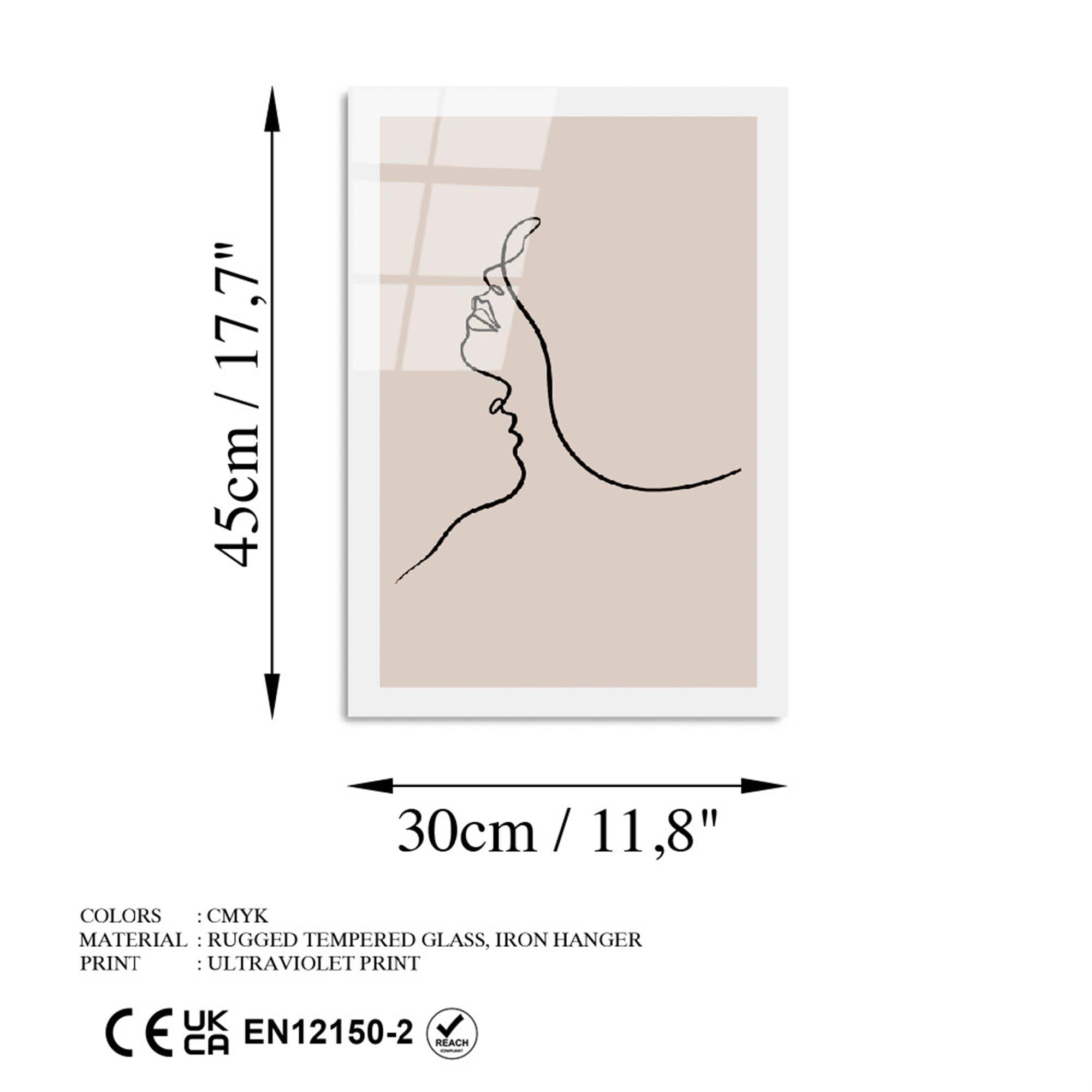 UV-1032 Baskılı Cam Dikdörtgen Duvar Tablosu | ByLamp