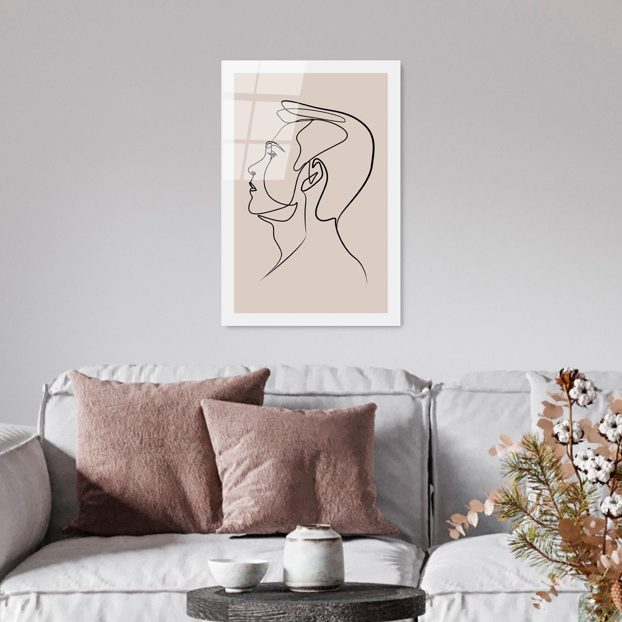 UV-1033 Baskılı Cam Dikdörtgen Duvar Tablosu | ByLamp