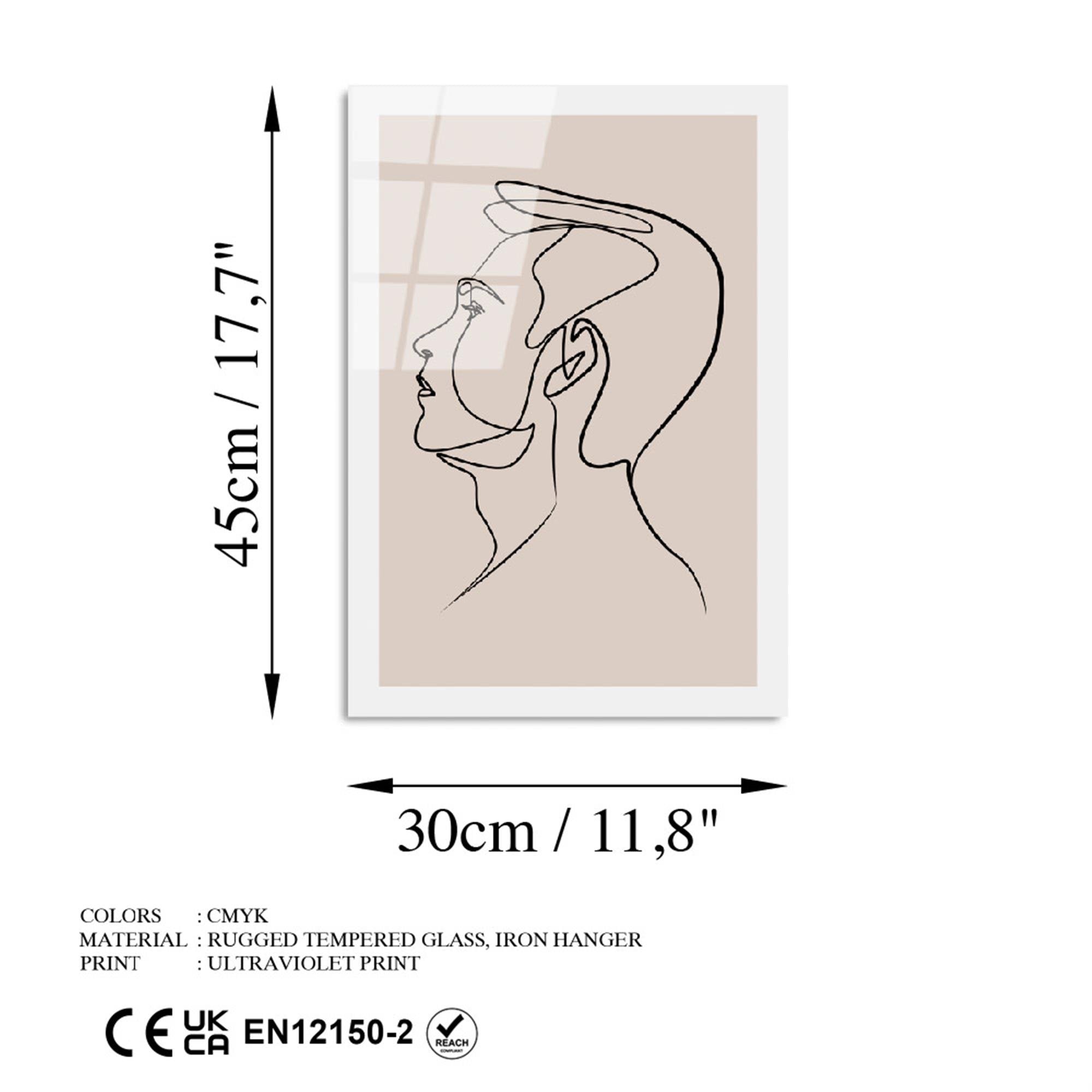 UV-1033 Baskılı Cam Dikdörtgen Duvar Tablosu | ByLamp