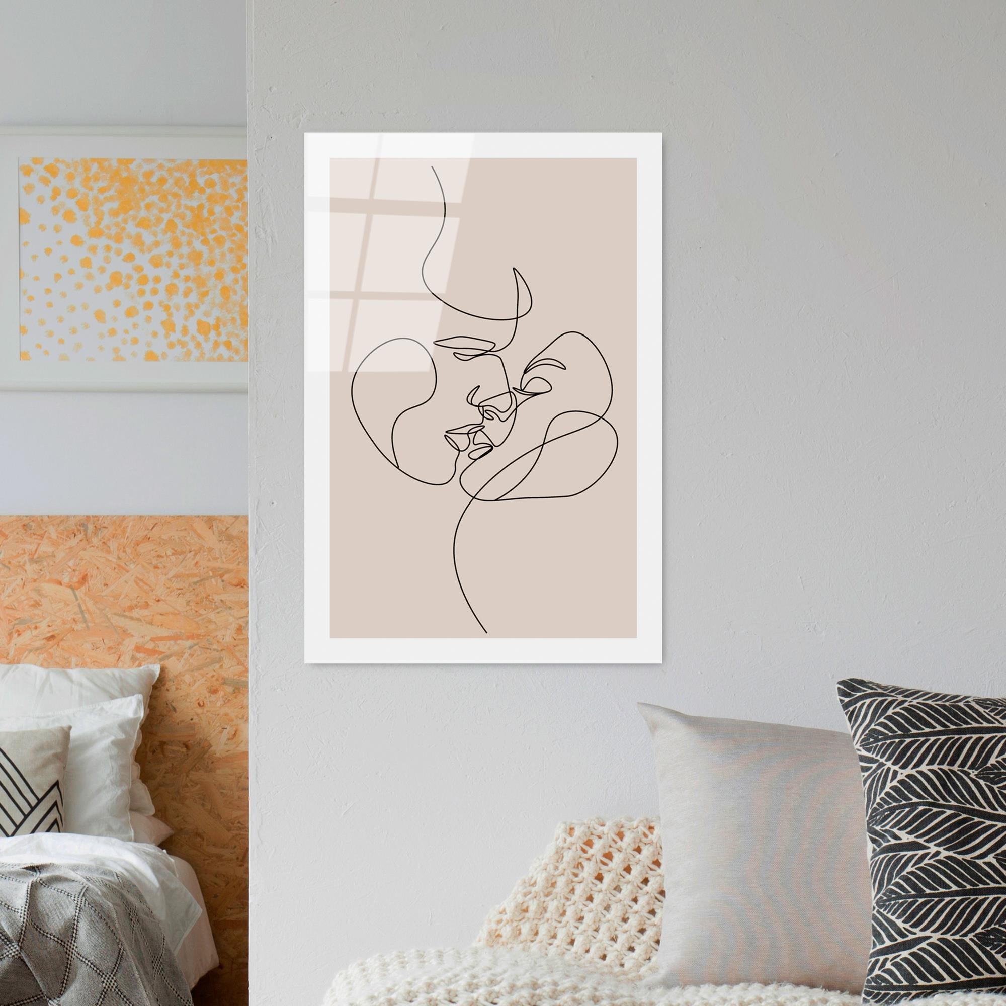 UV-1034 Baskılı Cam Dikdörtgen Duvar Tablosu | ByLamp