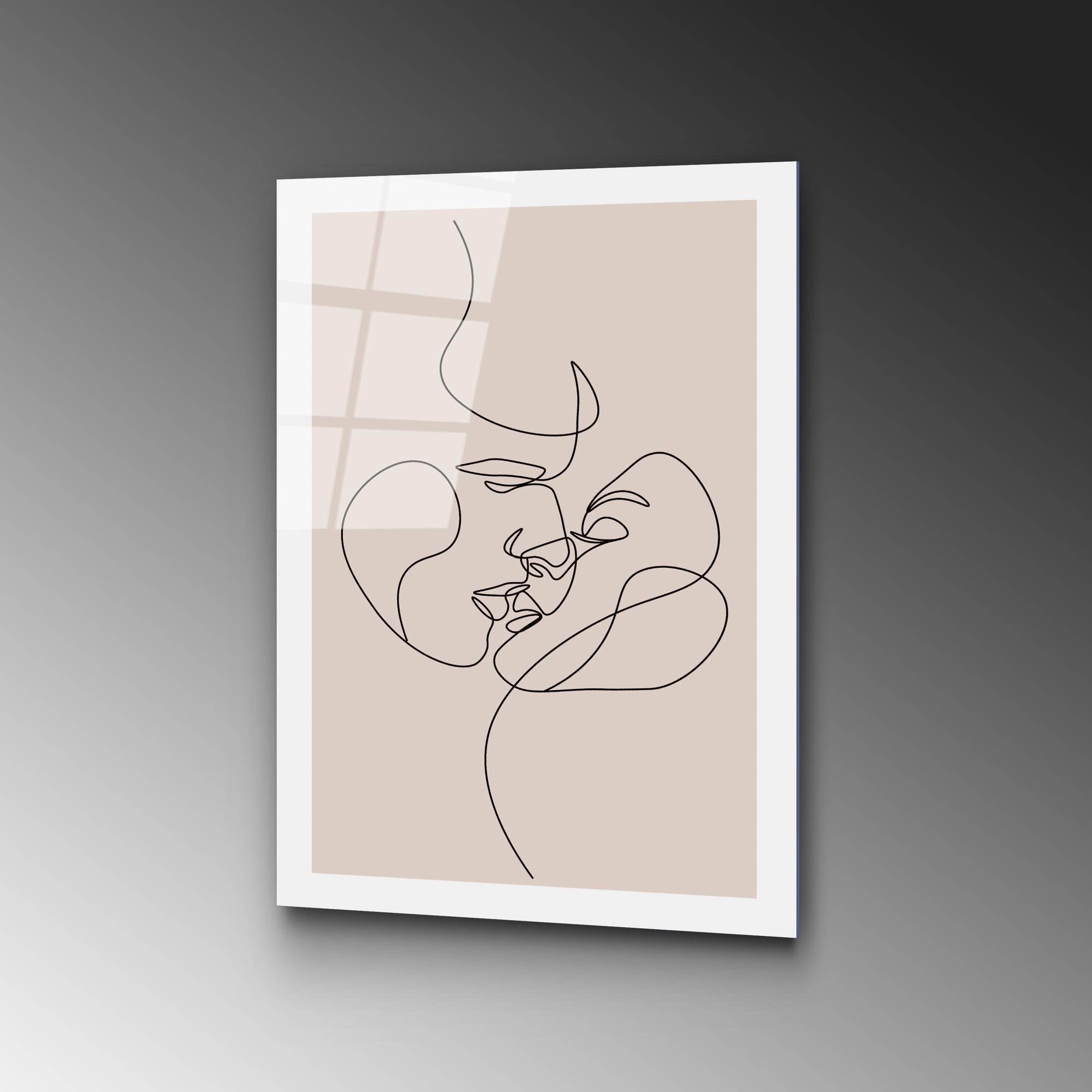 UV-1034 Baskılı Cam Dikdörtgen Duvar Tablosu | ByLamp