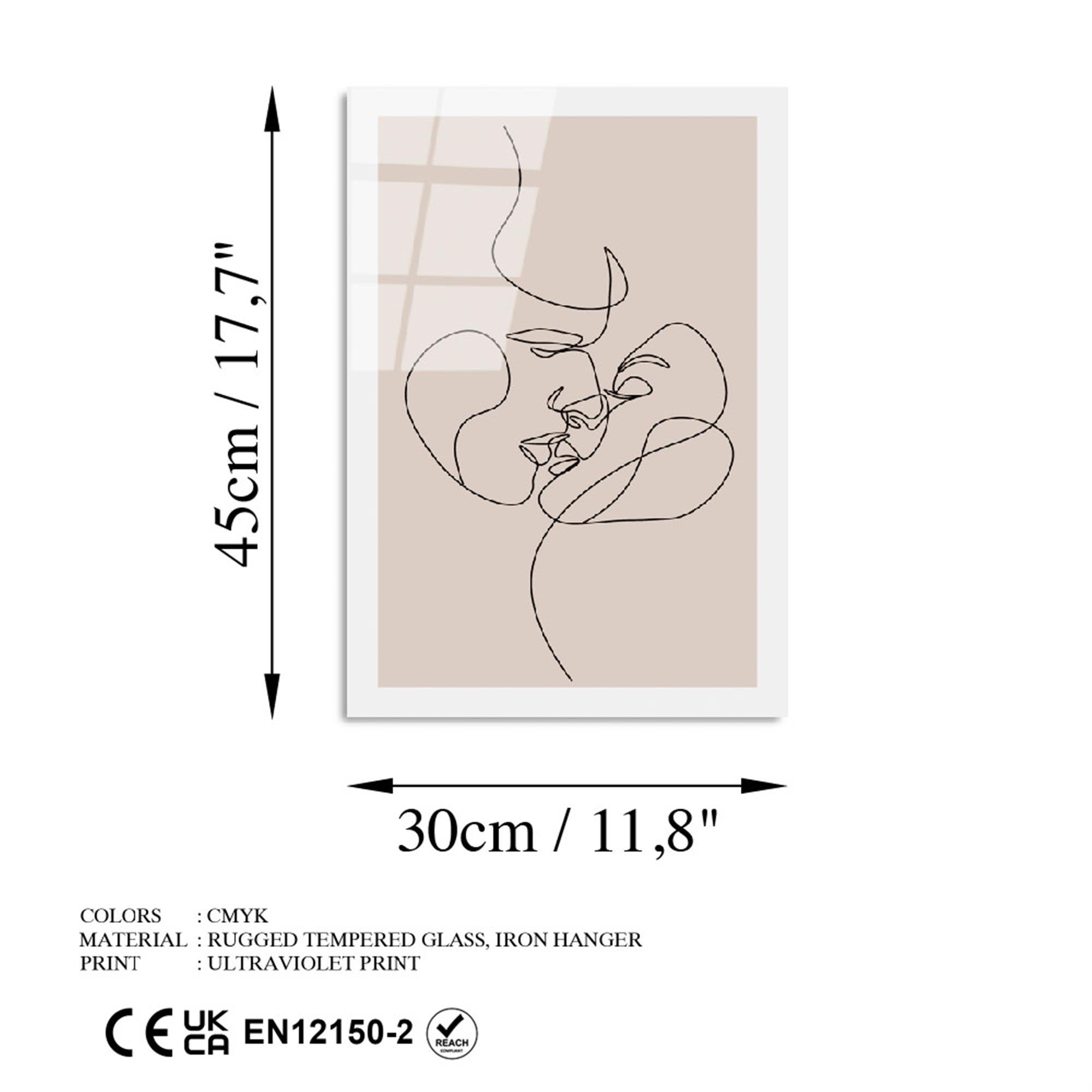 UV-1034 Baskılı Cam Dikdörtgen Duvar Tablosu | ByLamp