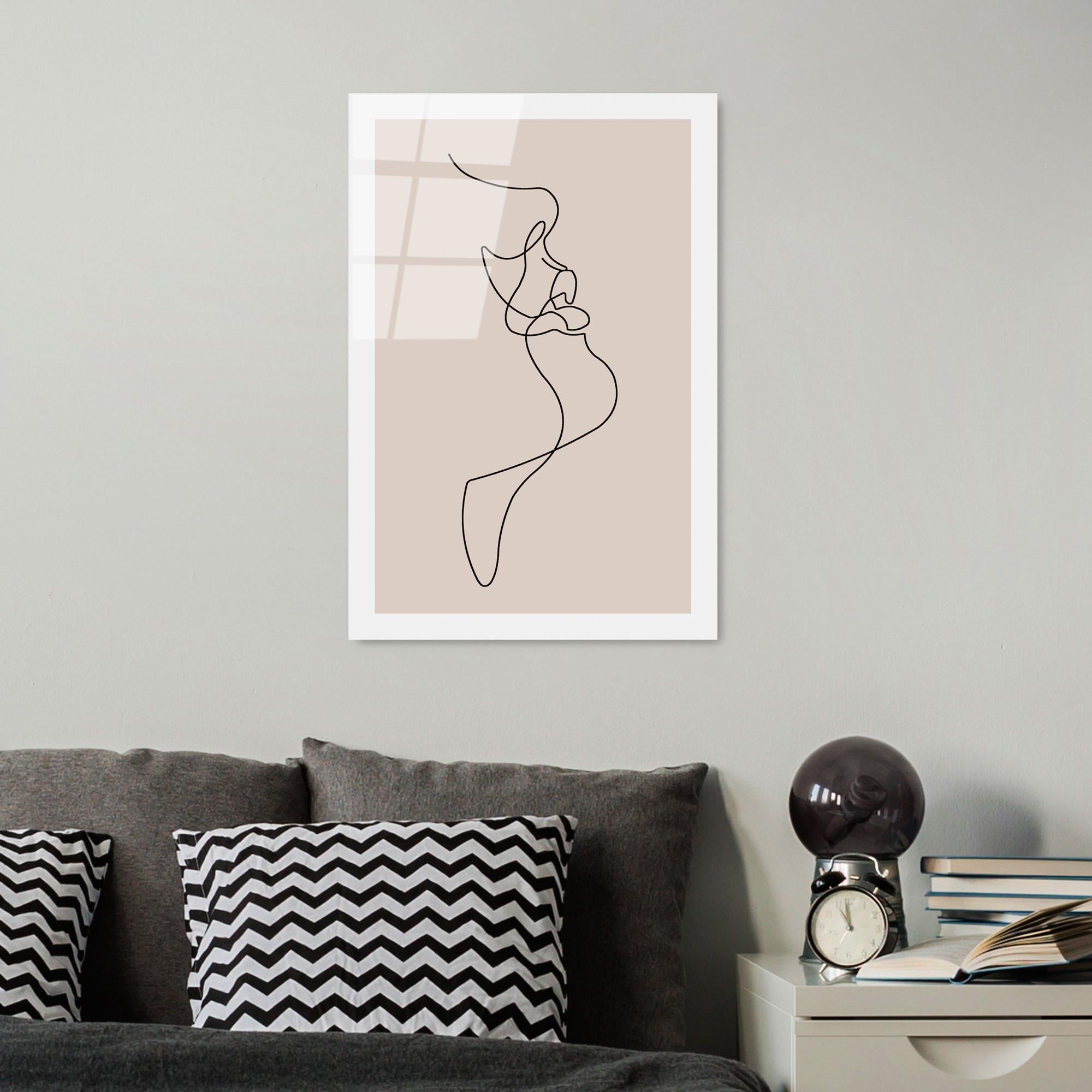 UV-1035 Baskılı Cam Dikdörtgen Duvar Tablosu | ByLamp