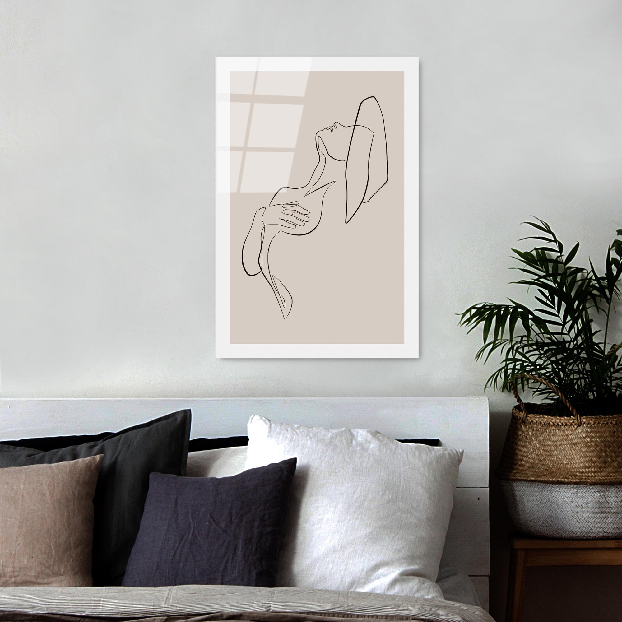 UV-1037 Baskılı Cam Dikdörtgen Duvar Tablosu | ByLamp