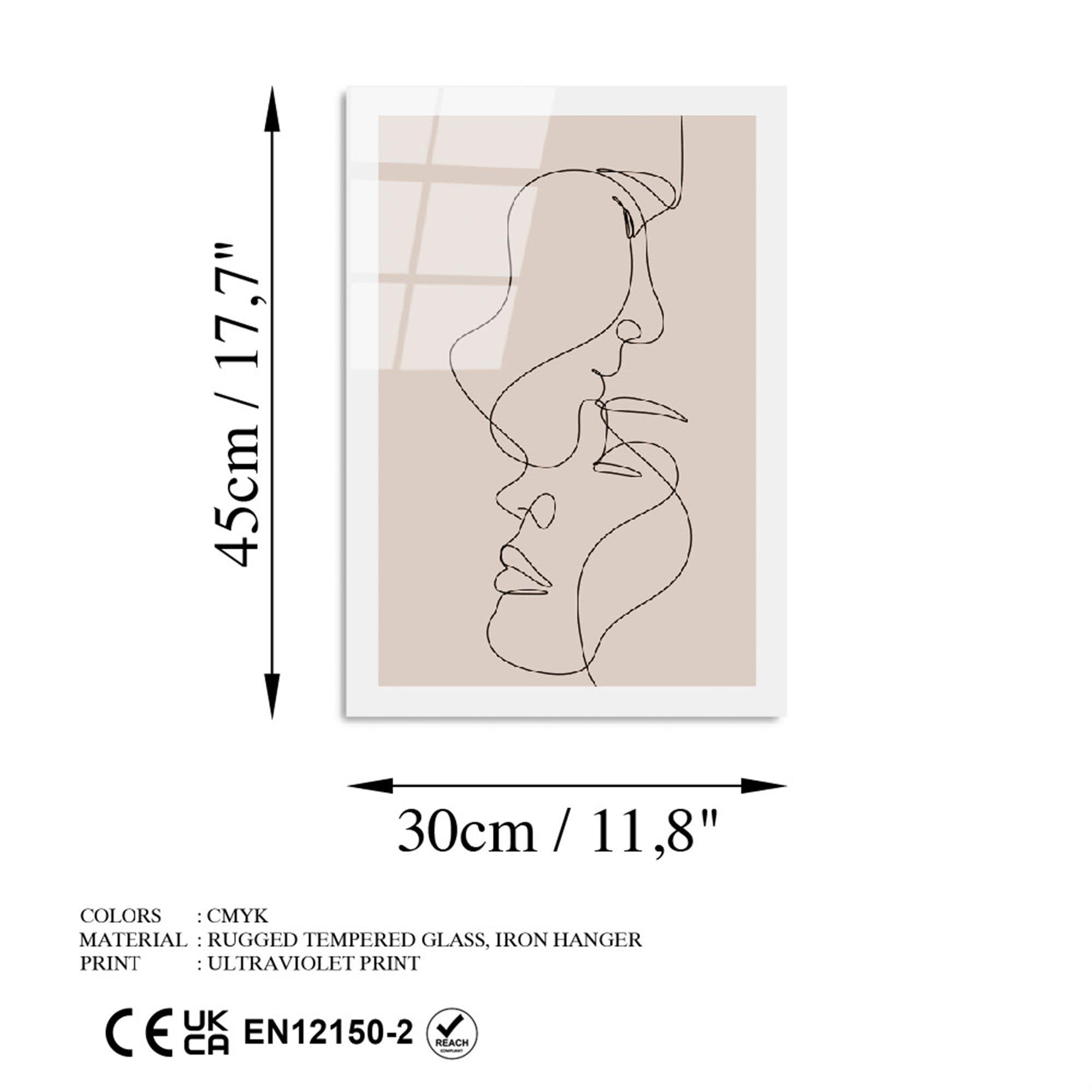 UV-1038 Baskılı Cam Dikdörtgen Duvar Tablosu | ByLamp