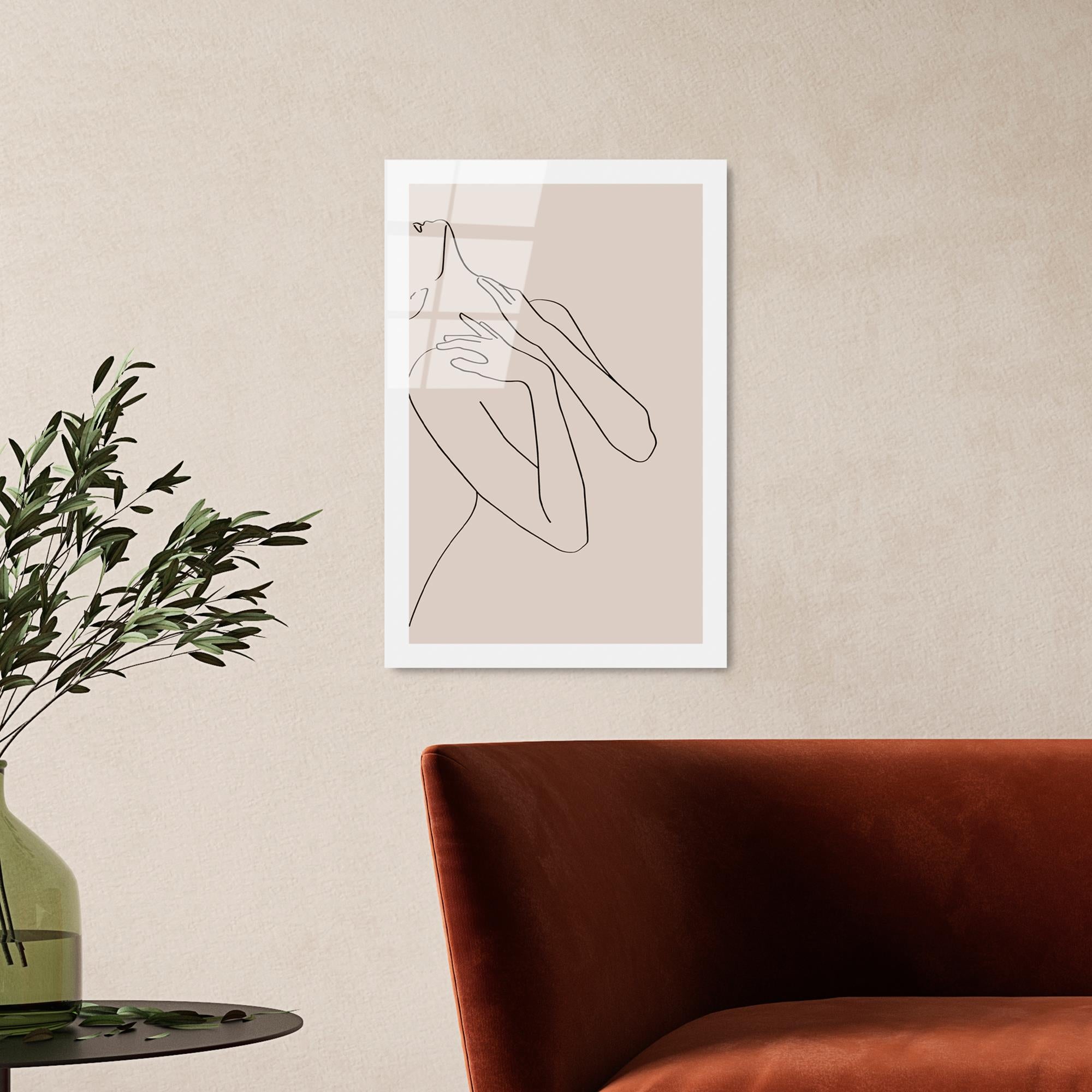 UV-1041 Baskılı Cam Dikdörtgen Duvar Tablosu | ByLamp