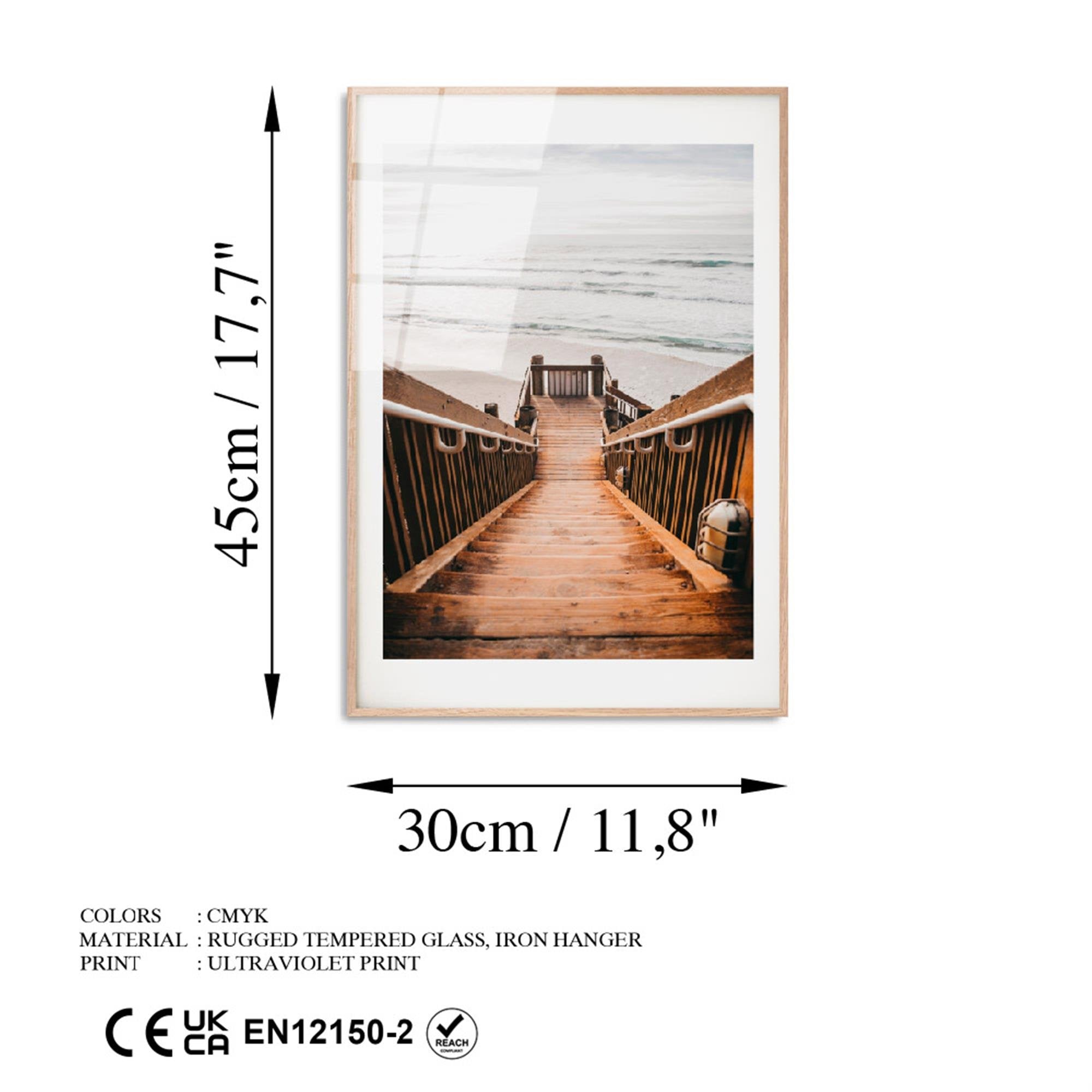 UV-1042 Baskılı Cam Dikdörtgen Duvar Tablosu | ByLamp