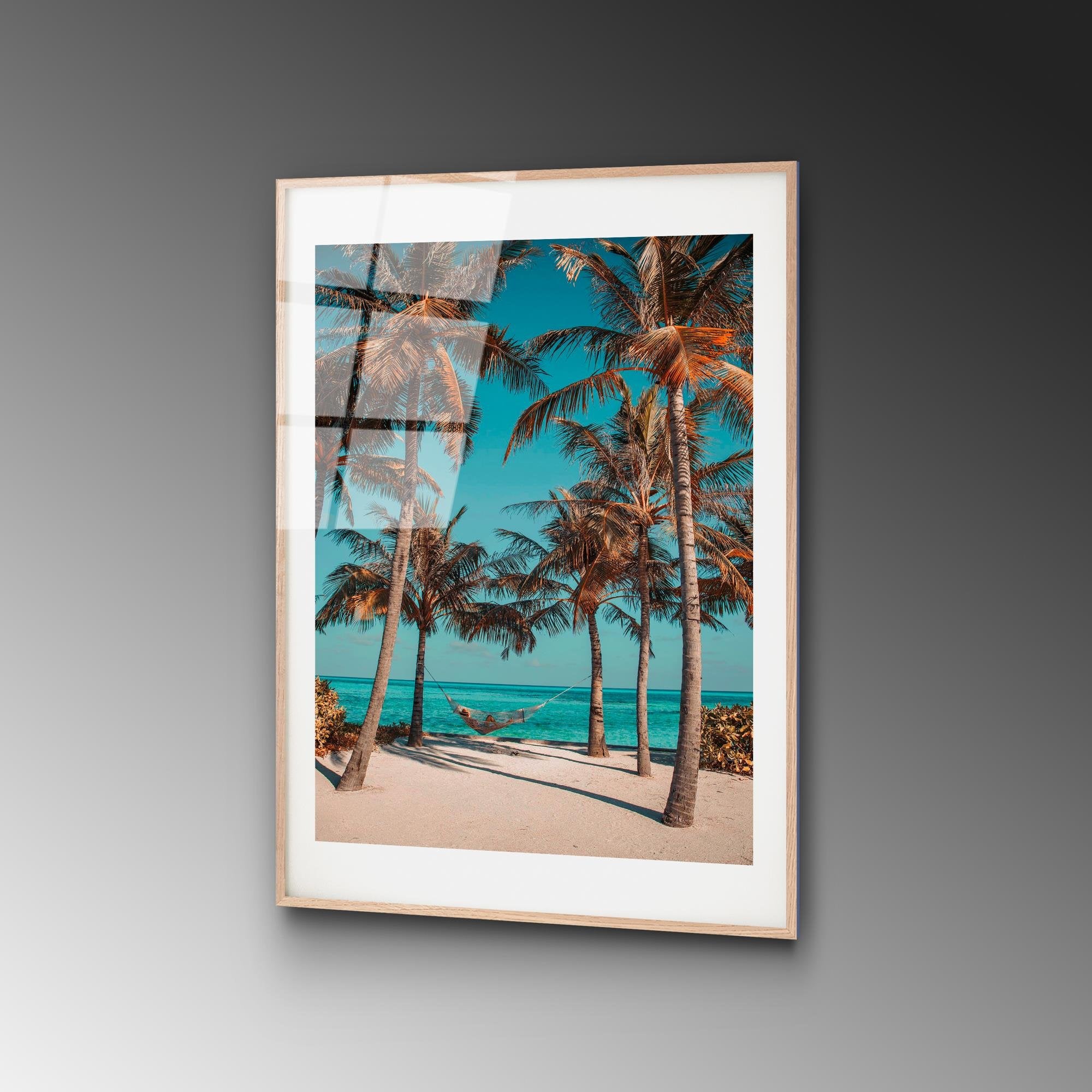 UV-1043 Baskılı Cam Dikdörtgen Duvar Tablosu | ByLamp