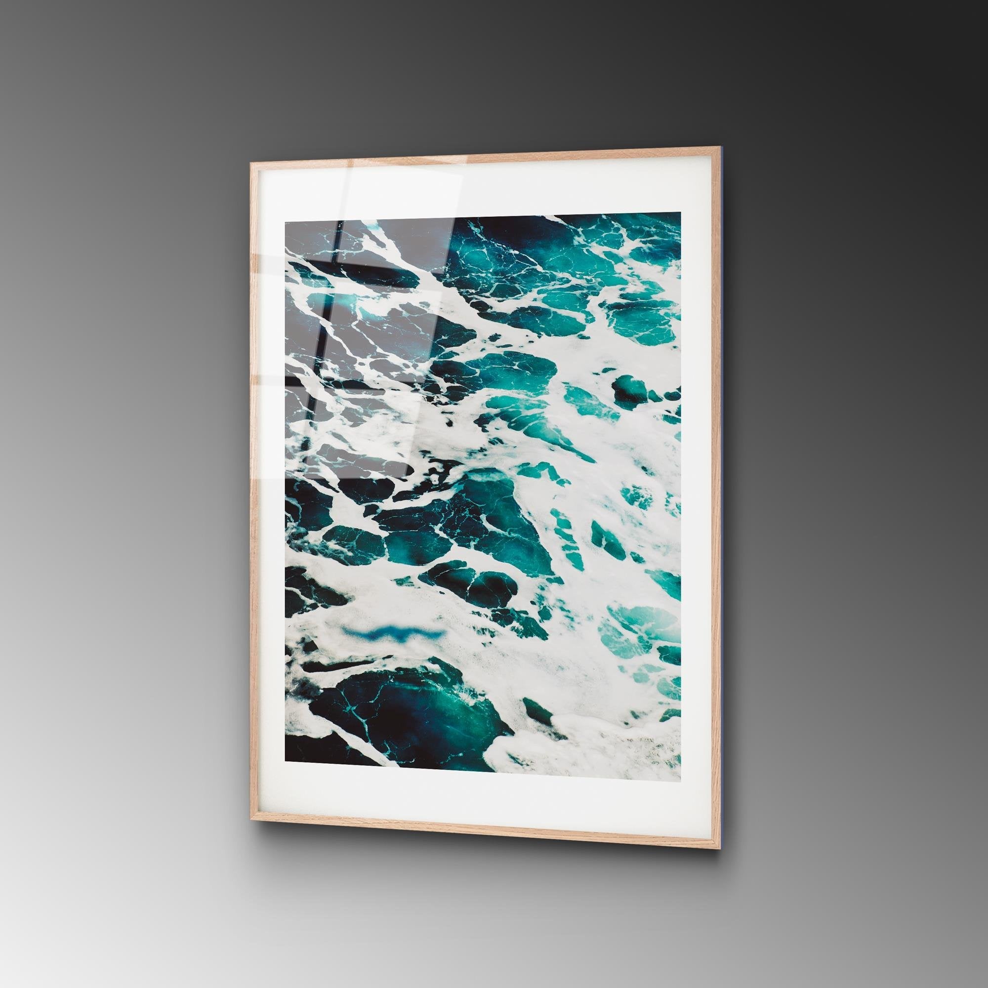 UV-1045 Baskılı Cam Dikdörtgen Duvar Tablosu | ByLamp