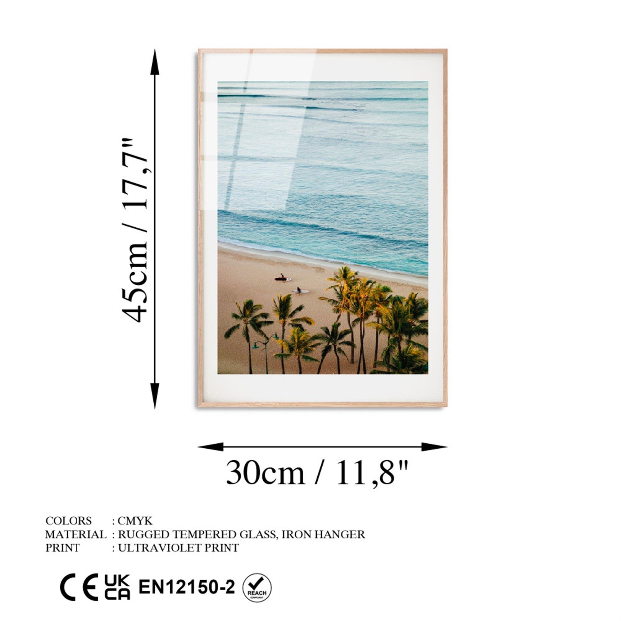 UV-1047 Baskılı Cam Dikdörtgen Duvar Tablosu | ByLamp