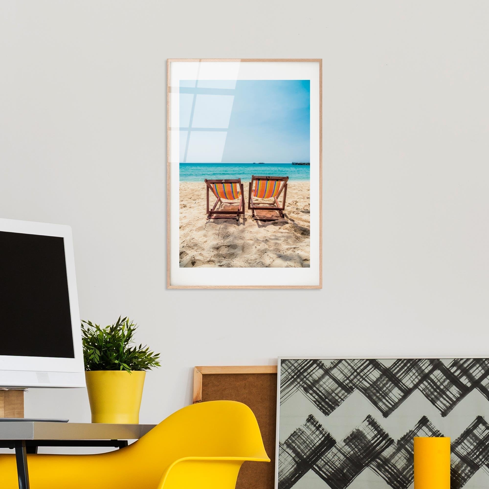 UV-1048 Baskılı Cam Dikdörtgen Duvar Tablosu | ByLamp