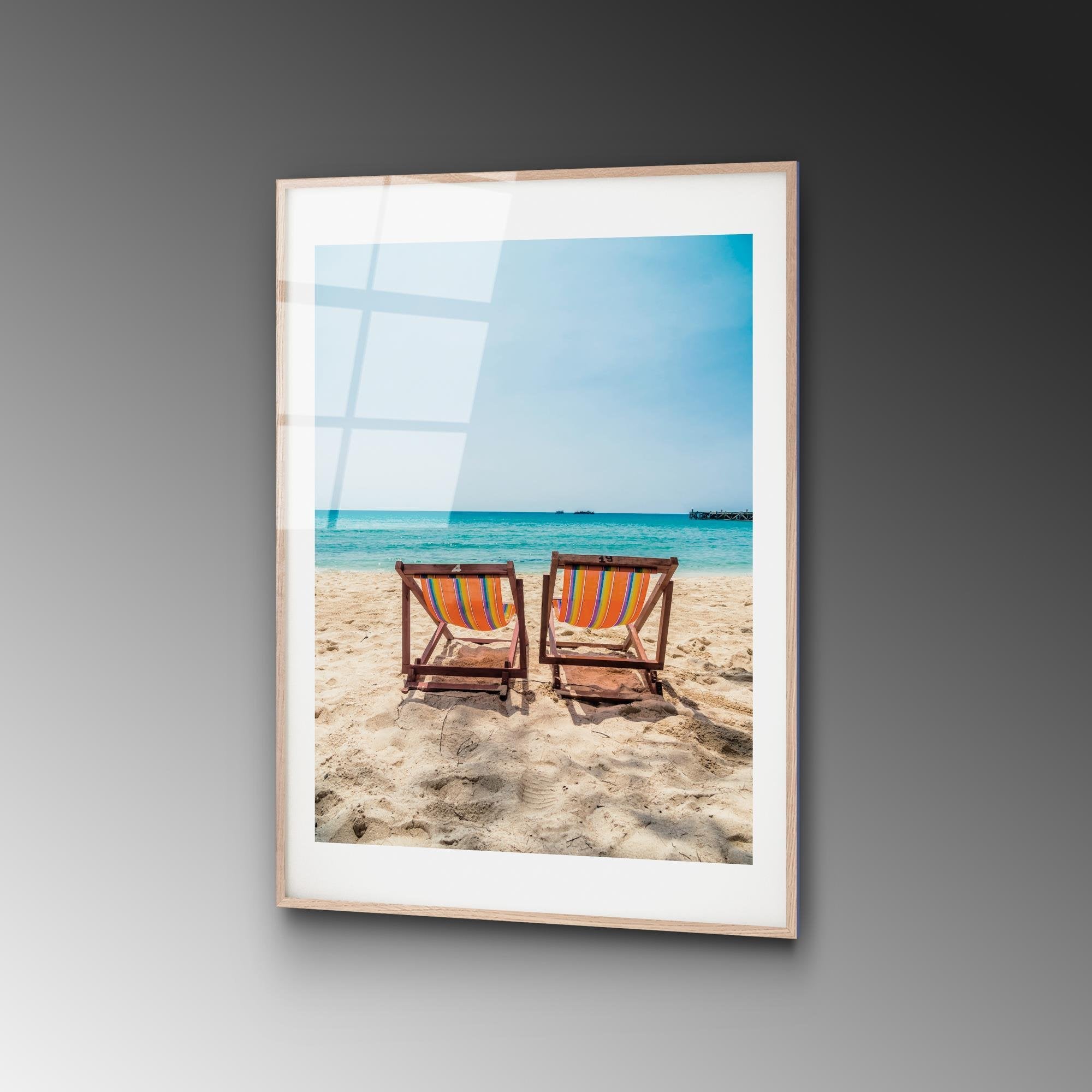 UV-1048 Baskılı Cam Dikdörtgen Duvar Tablosu | ByLamp