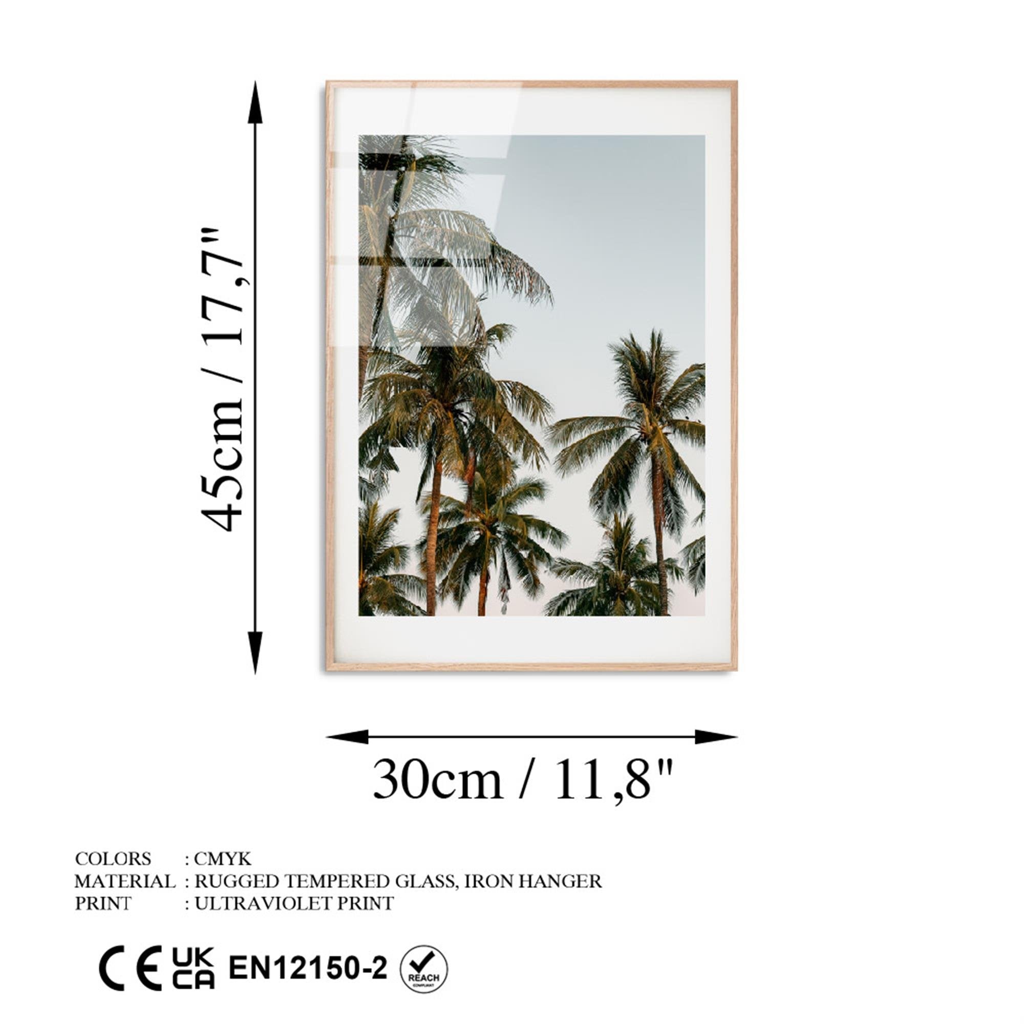 UV-1049 Baskılı Cam Dikdörtgen Duvar Tablosu | ByLamp