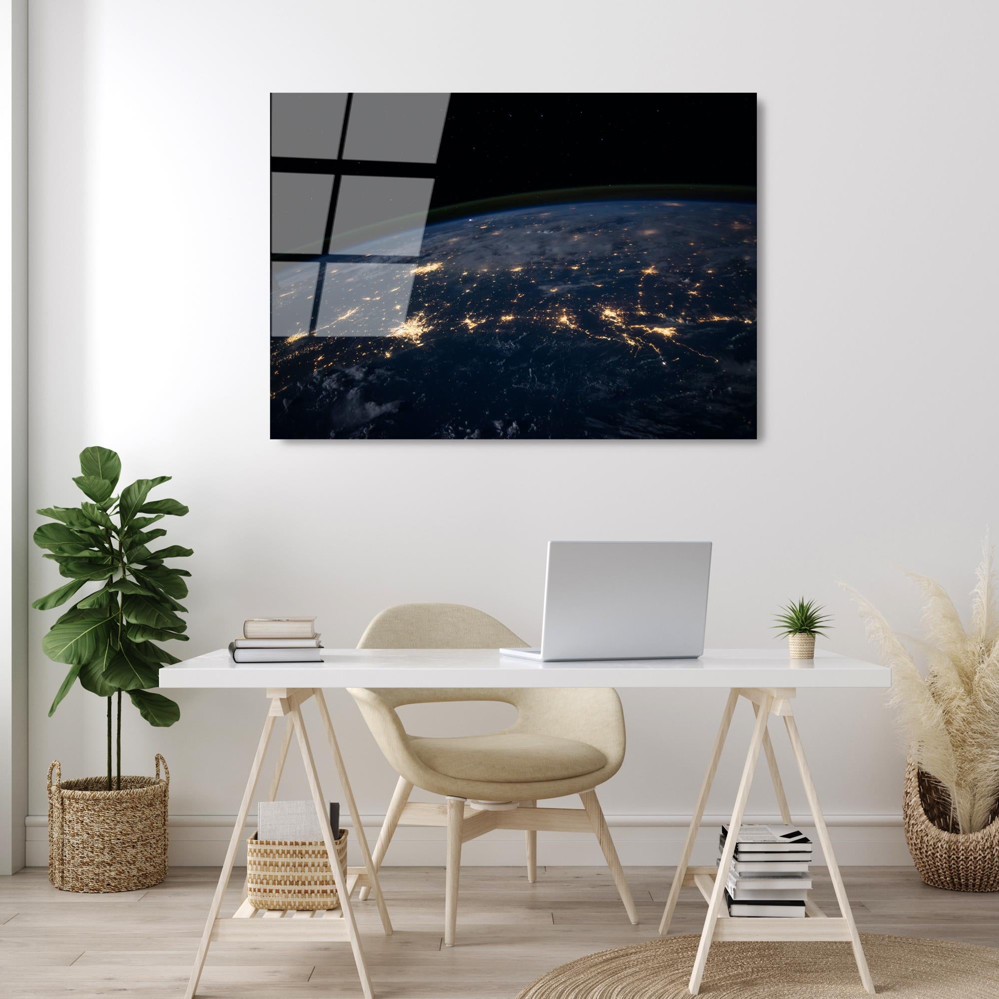 UV-104 Baskılı Cam Dikdörtgen Duvar Tablosu | ByLamp