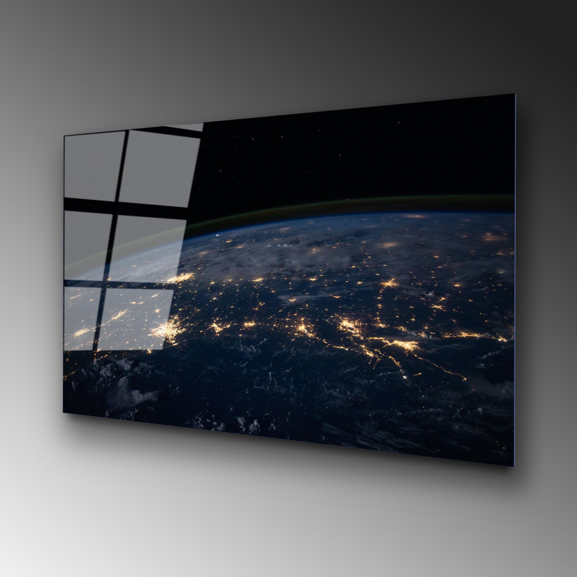 UV-104 Baskılı Cam Dikdörtgen Duvar Tablosu | ByLamp