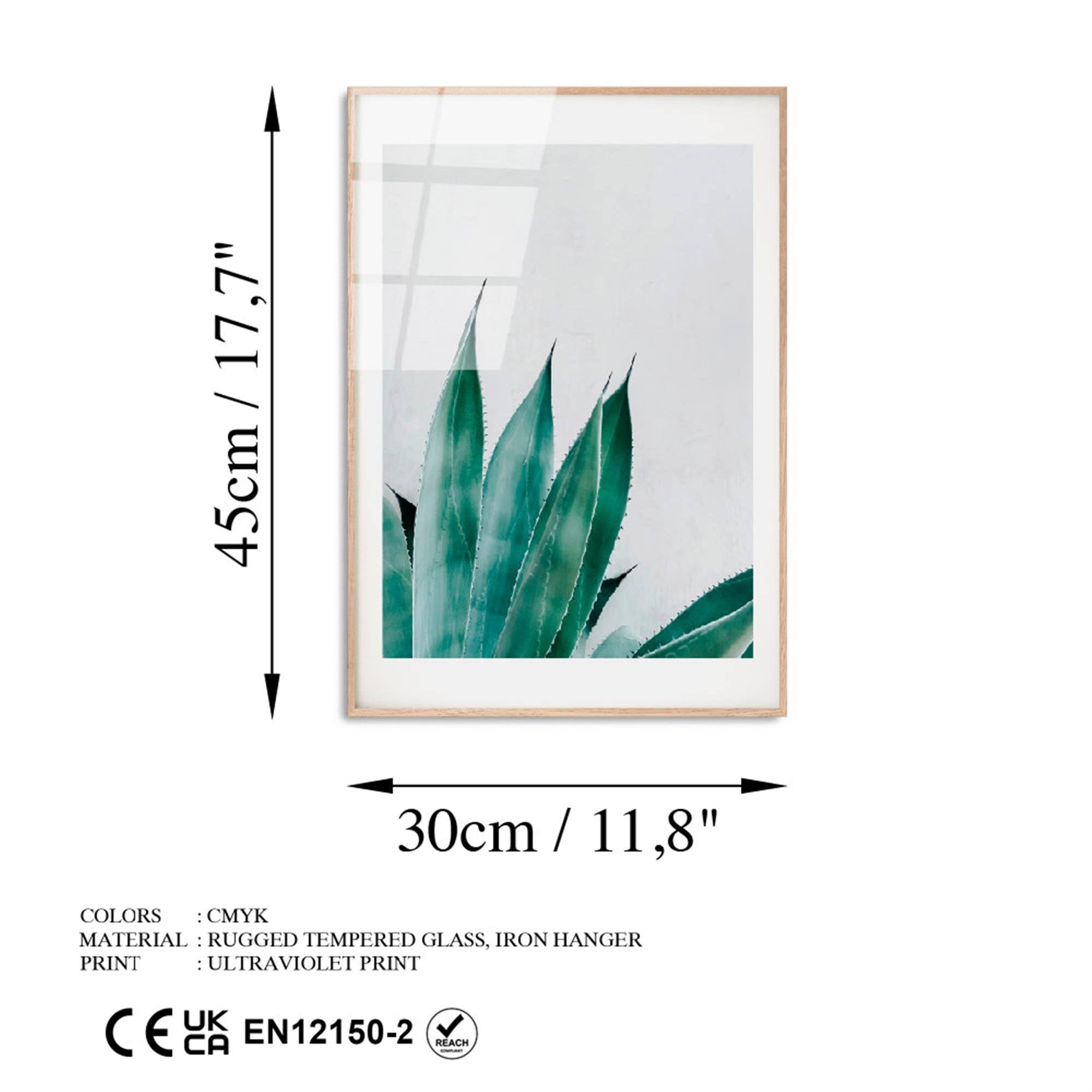 UV-1051 Baskılı Cam Dikdörtgen Duvar Tablosu | ByLamp