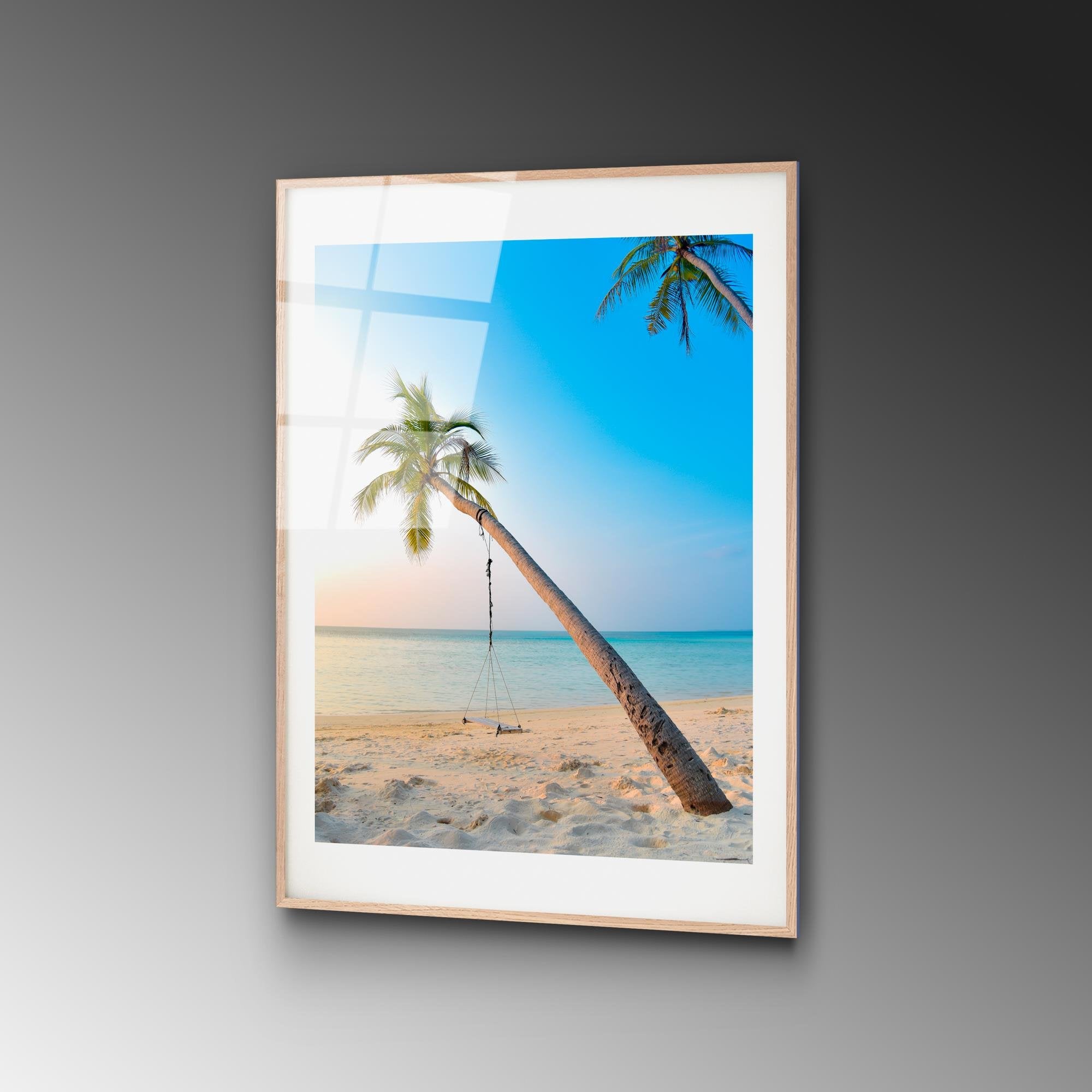 UV-1053 Baskılı Cam Dikdörtgen Duvar Tablosu | ByLamp