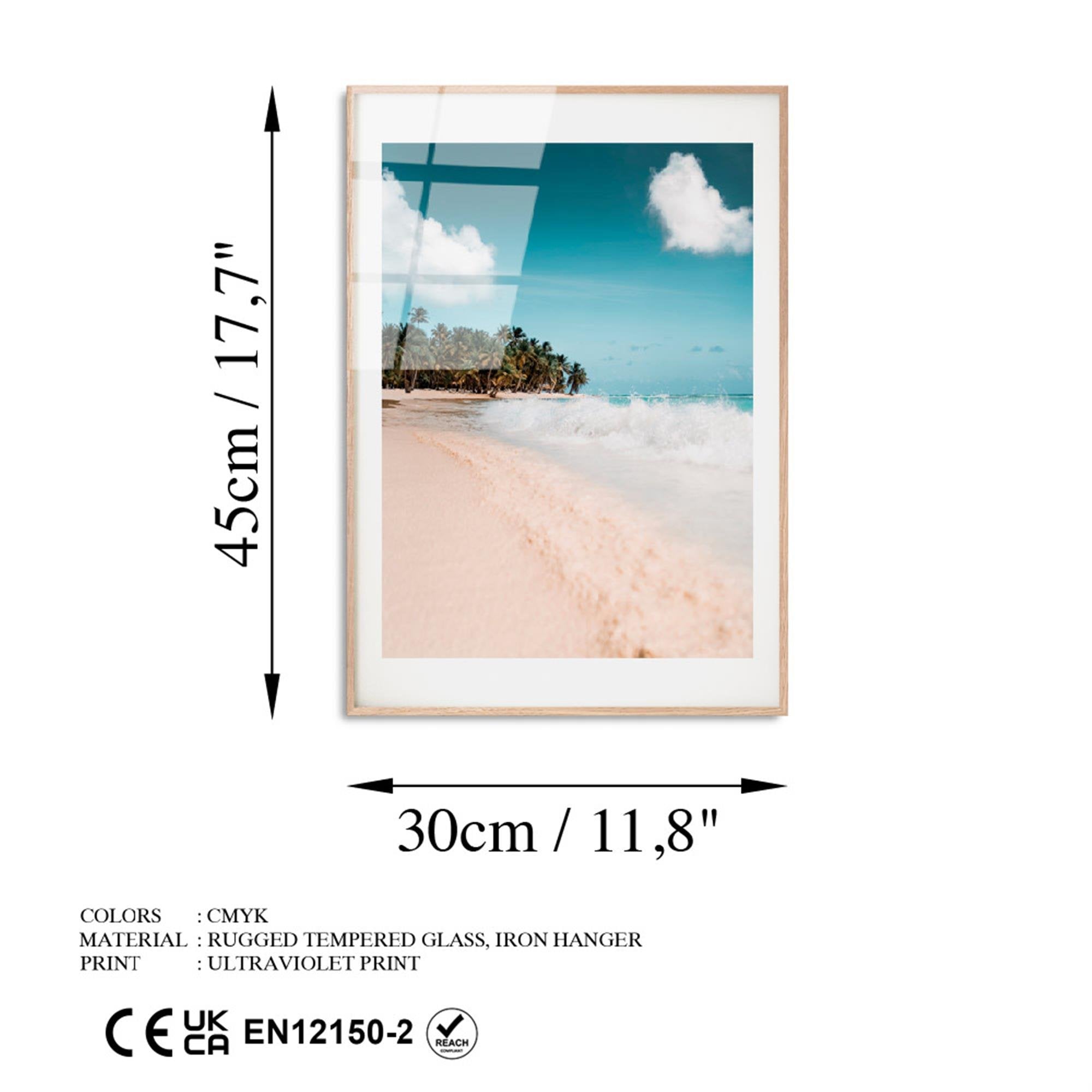 UV-1056 Baskılı Cam Dikdörtgen Duvar Tablosu | ByLamp